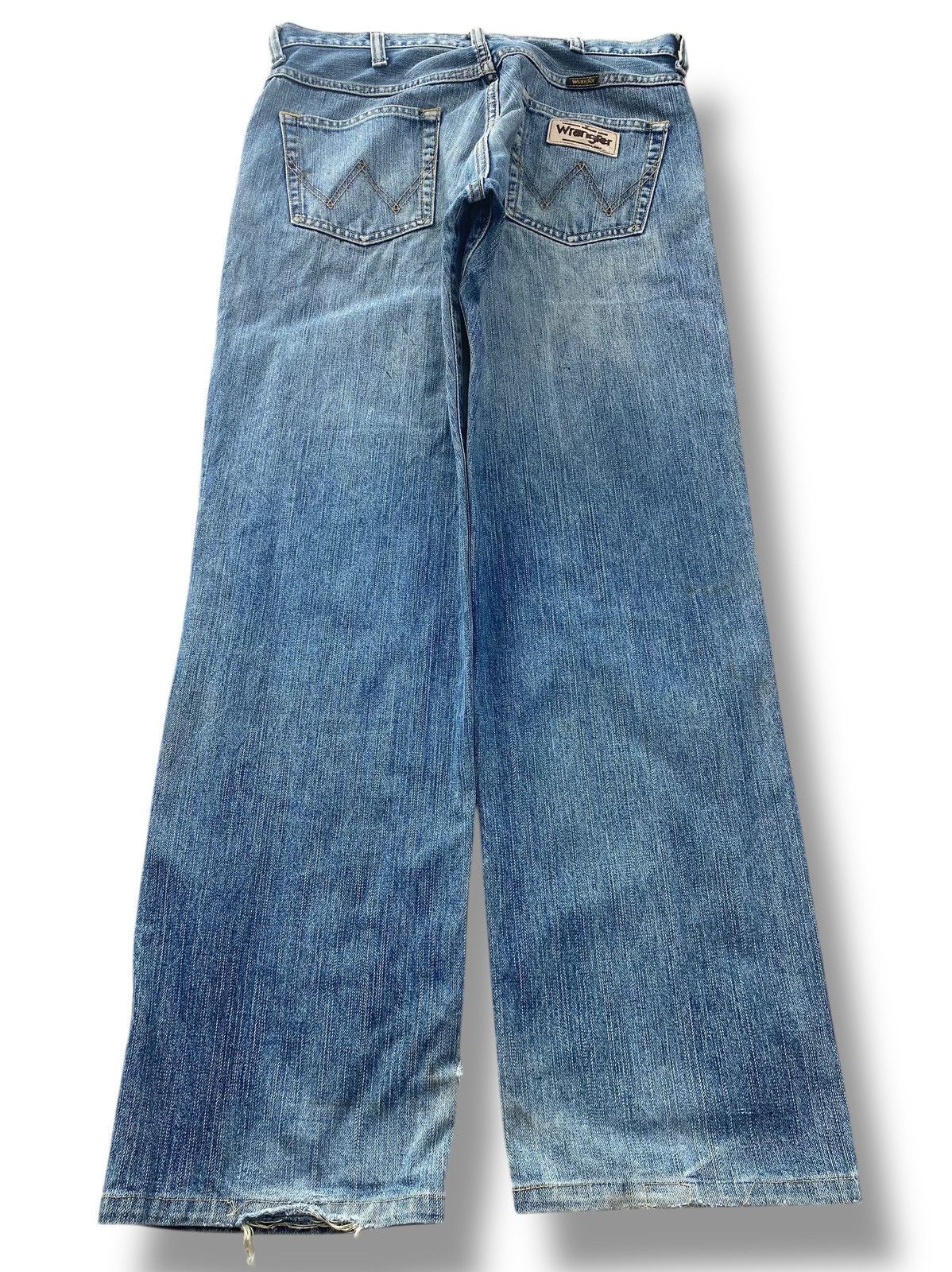 Wrangler Wrangler Mud Wash Denim Style Straight Leg Jeans Size US 32 / EU 48 - 3 Thumbnail