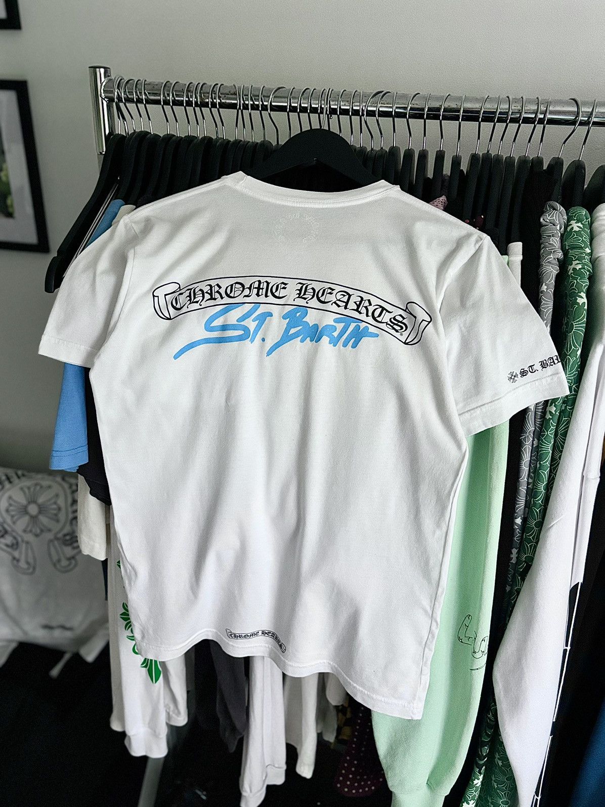 在庫少◆送料込【Chrome Hearts】Tshirt whiteSt. Barths 限定品 1096865_02.jpg.jpeg