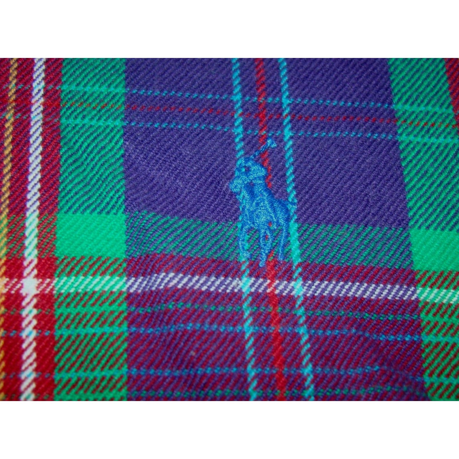 Polo Ralph Lauren VINTAGE Polo Ralph Lauren Blake Mens Small Purple Green Plaid Flannel Shirt Size US S / EU 44-46 / 1 - 3 Thumbnail