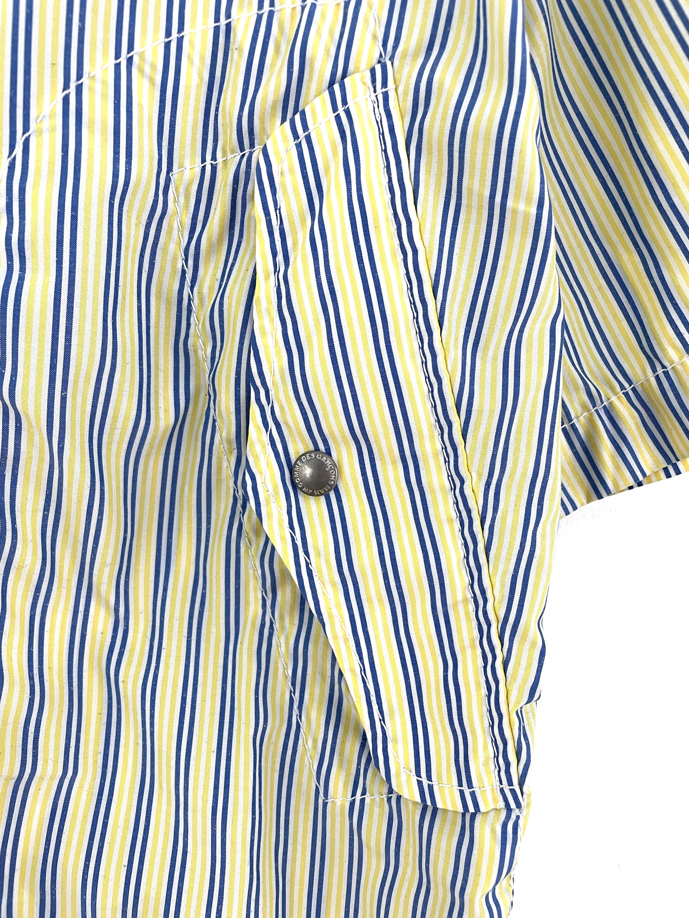 Junya Watanabe 2004 Striped Zip Shirt Size US M / EU 48-50 / 2 - 5 Thumbnail