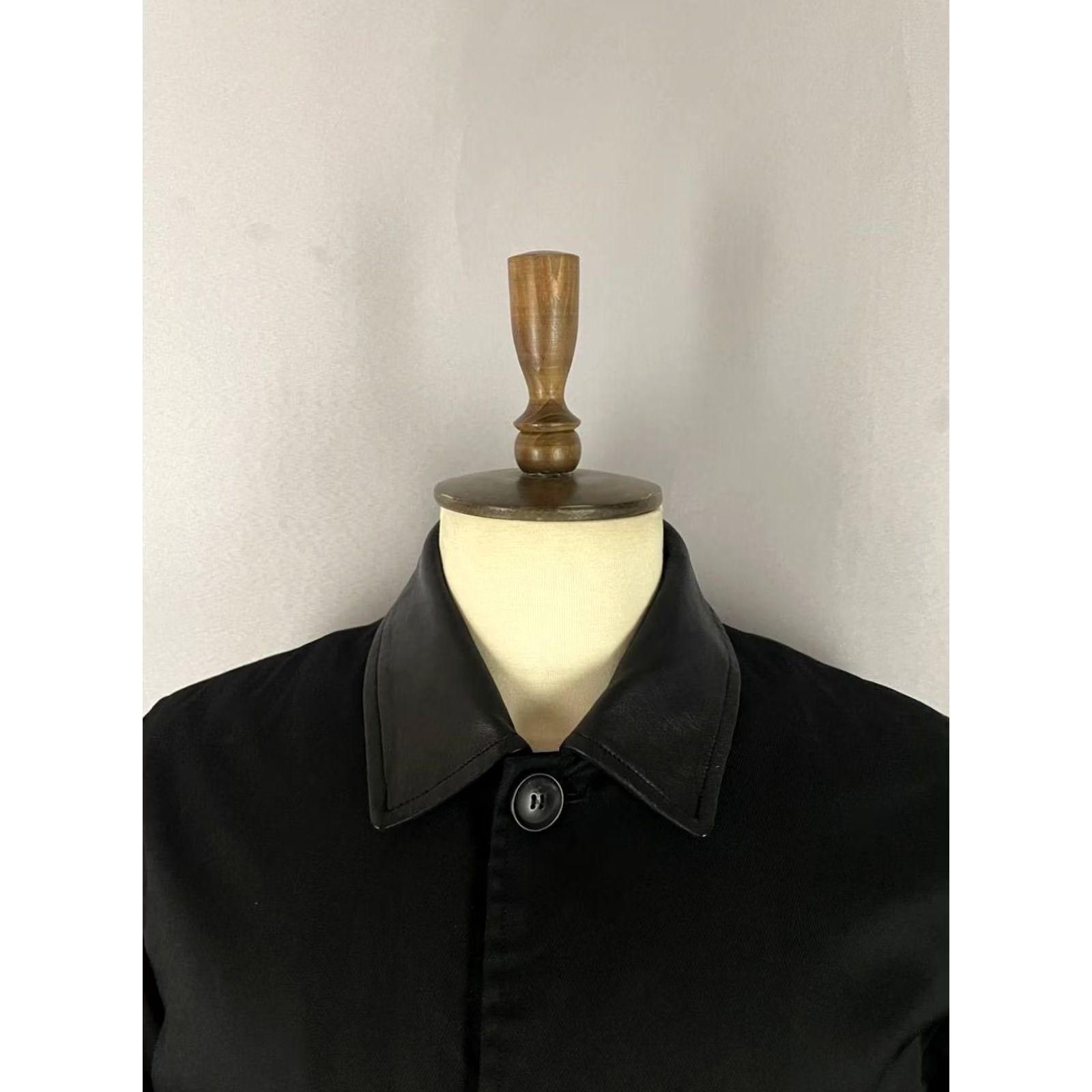 Trussardi Trussardi Coat Mens Trench Black 42 Regular Coat Breadth Button Front Pocket Mid-Length Long Sleeve Jacket Size US XL / EU 56 / 4 - 7 Thumbnail