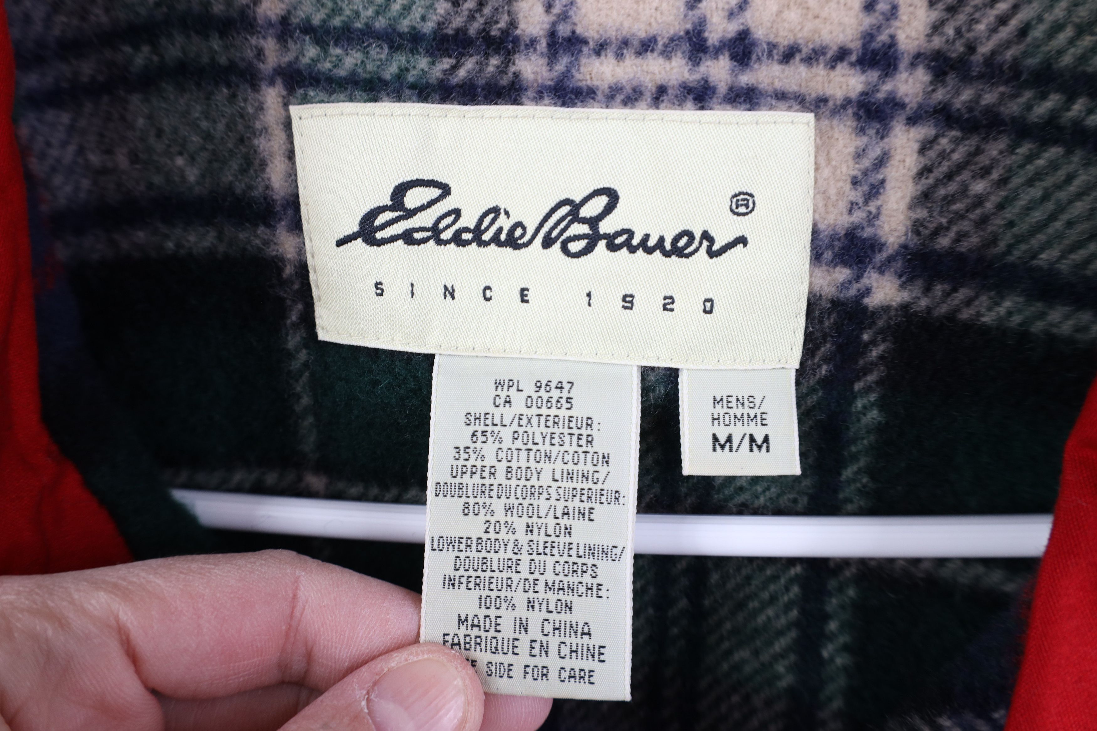 Eddie Bauer Vintage 90s Eddie Bauer Lined Full Zip Chore Barn Jacket Red Size US M / EU 48-50 / 2 - 9 Thumbnail