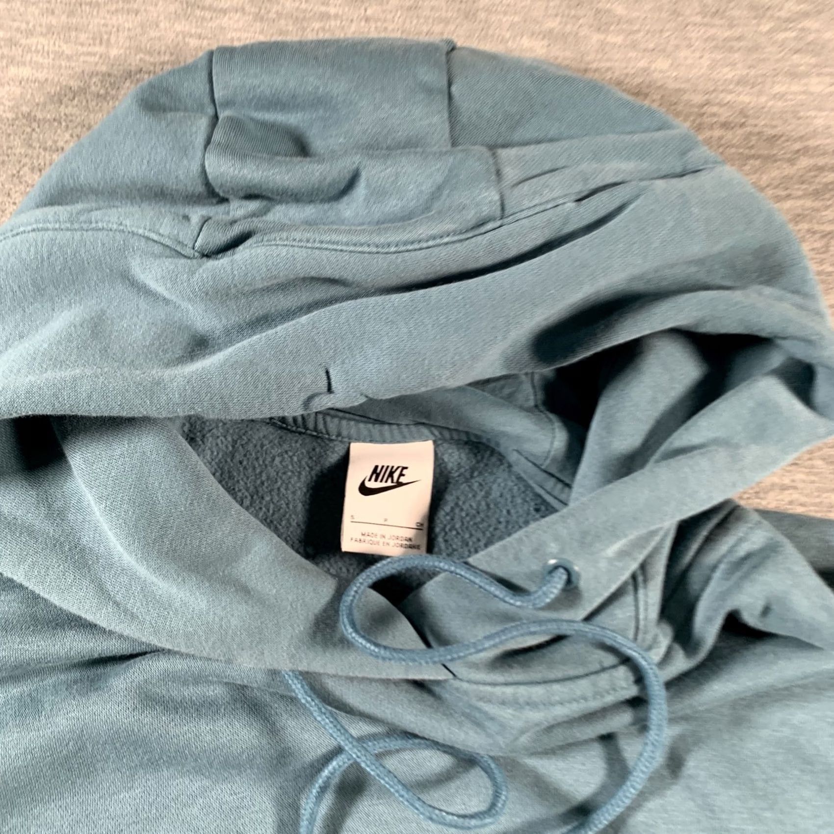 Nike Nike Hoodie Womens Large Pullover Fleece Kangaroo Pocket Drawstring Athletic - Blue Size S / US 4 / IT 40 - 4 Thumbnail