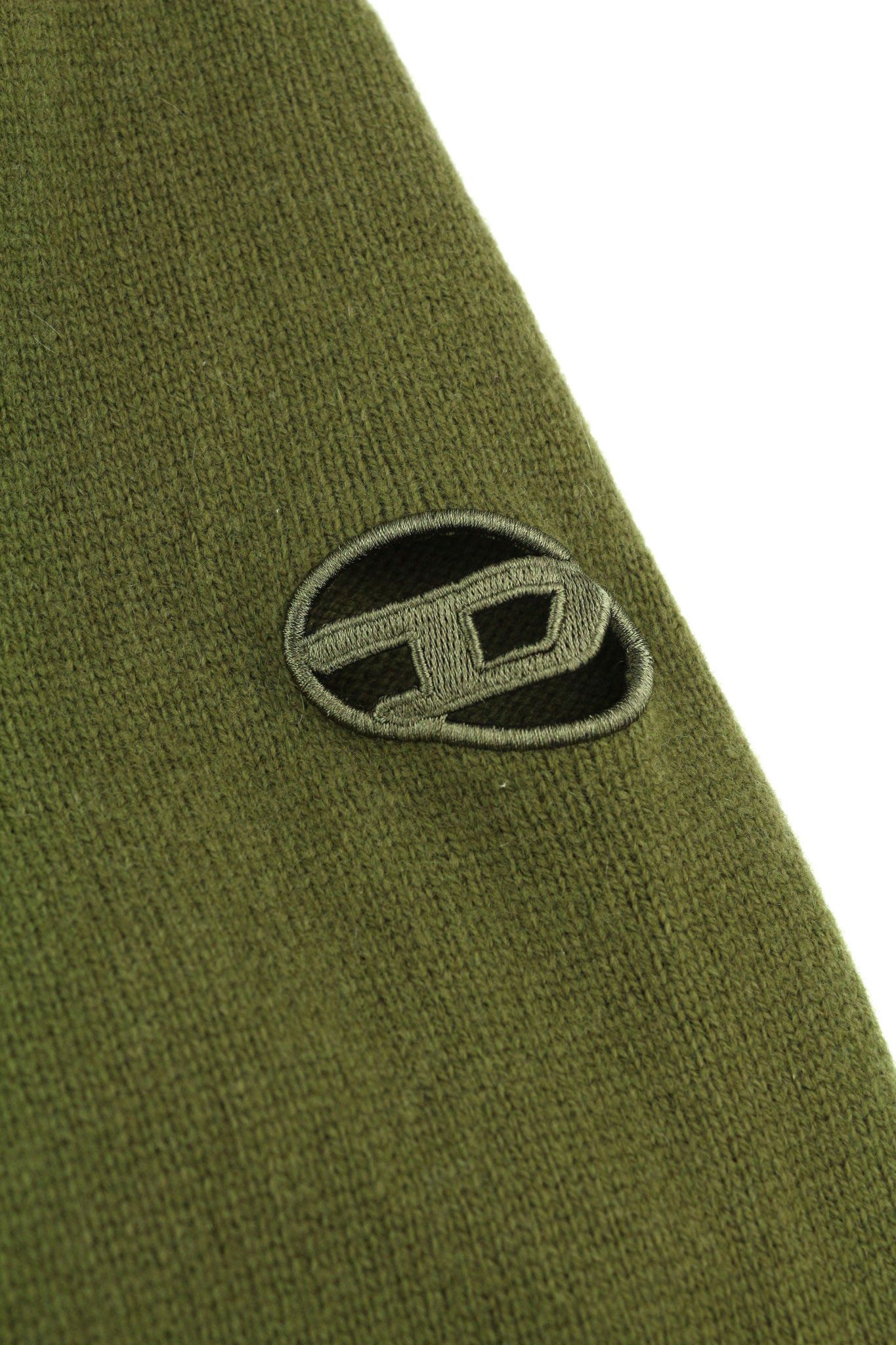 Diesel K-OLBY XL Wool Cashmere Crew Green Jumper 40124 Size US XL / EU 56 / 4 - 6 Thumbnail