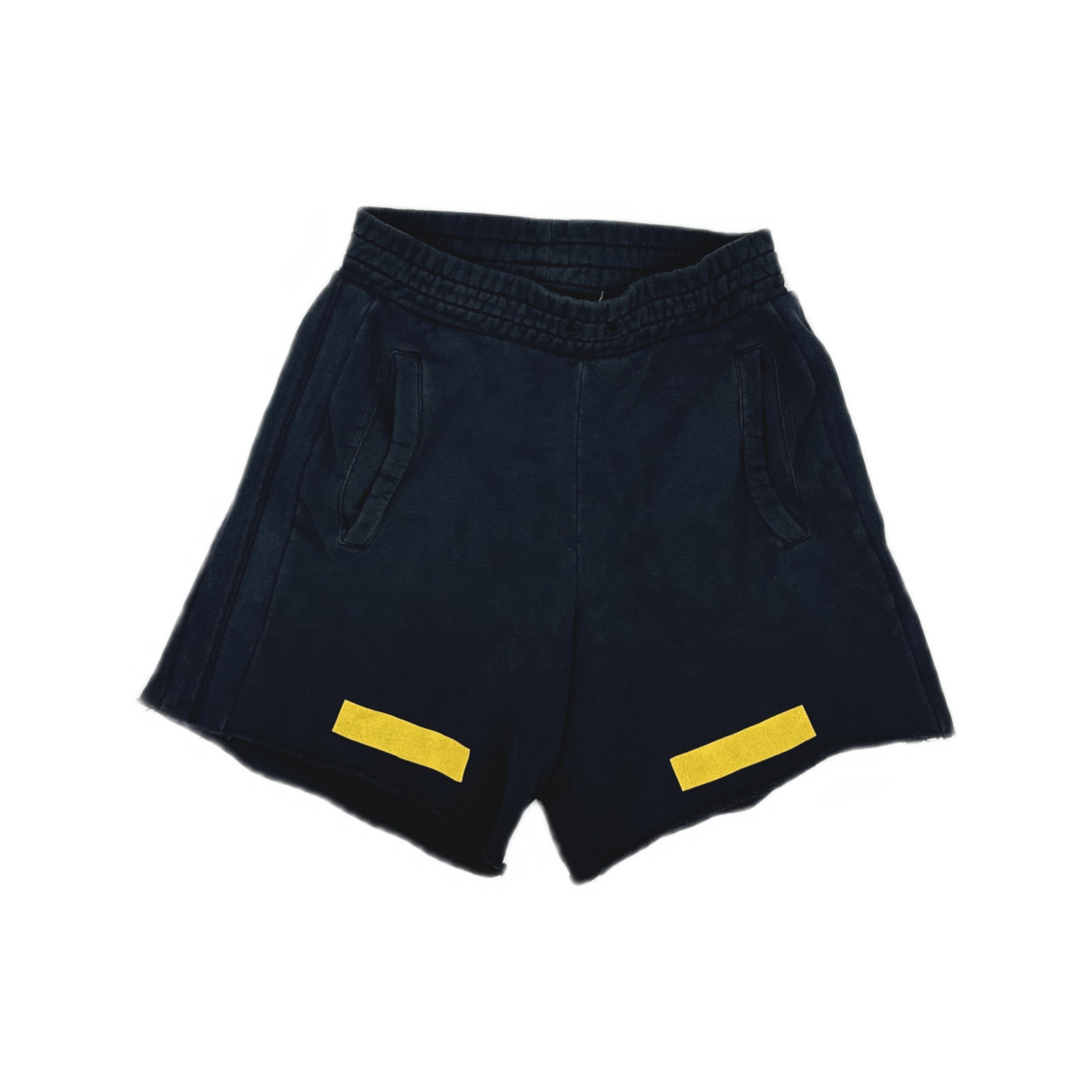 Off-White Off-White Yellow Logo Shorts Size XS Size US 28 / EU 44 - 1 Thumbnail