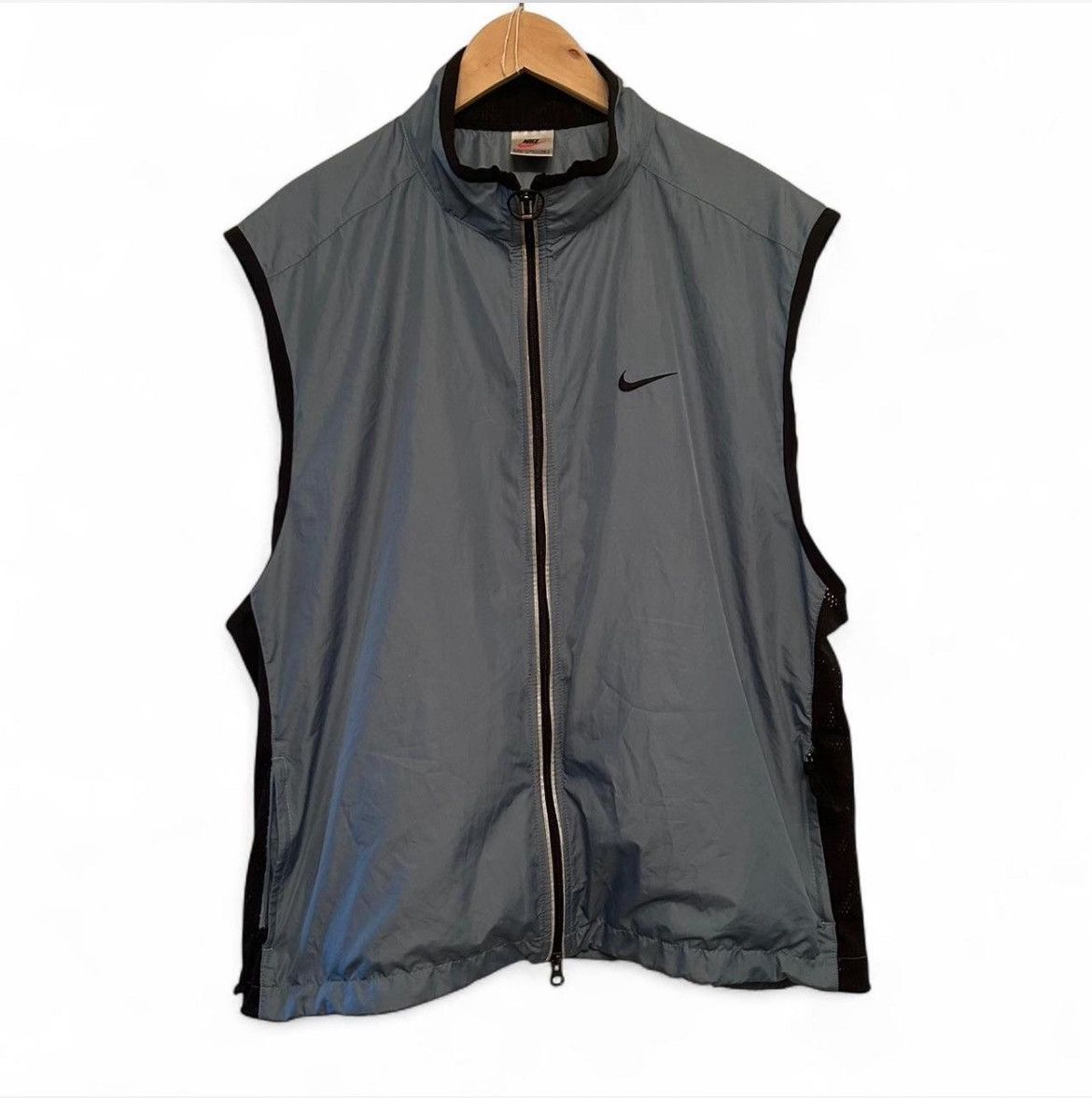 Nike Vintage 90s Nylon Vest szXL Size US XL / EU 56 / 4 - 1 Thumbnail