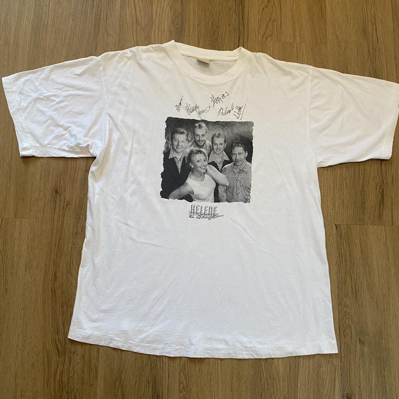 Other 90s Single stitch Retro White vintage Helene shirt Size US XL / EU 56 / 4 - 1 Thumbnail