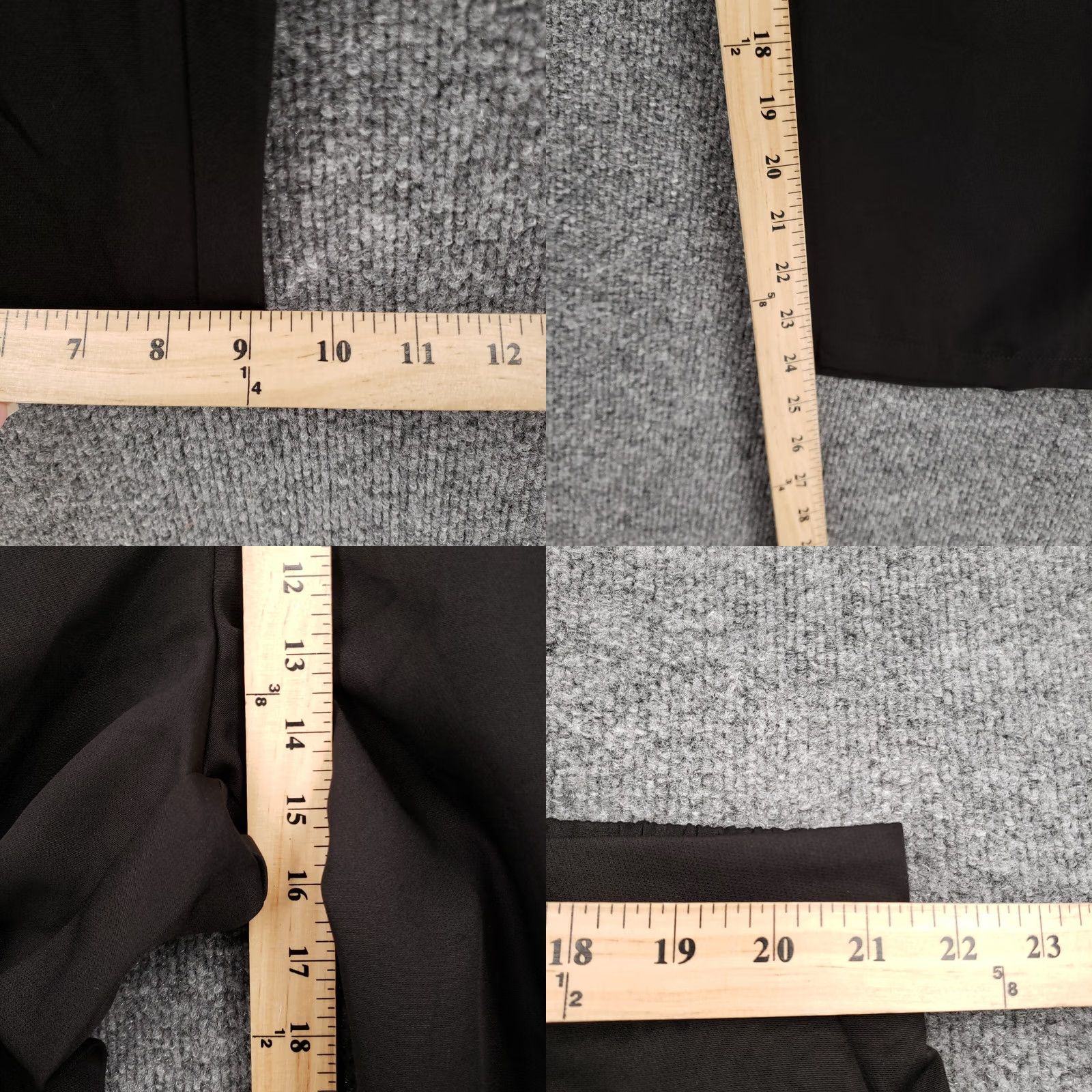 Shein Shein Curve Pants Womens 4XL Plus Black Cropped High Rise Tapered Pleated Size 40" / US 18 - 8 Thumbnail