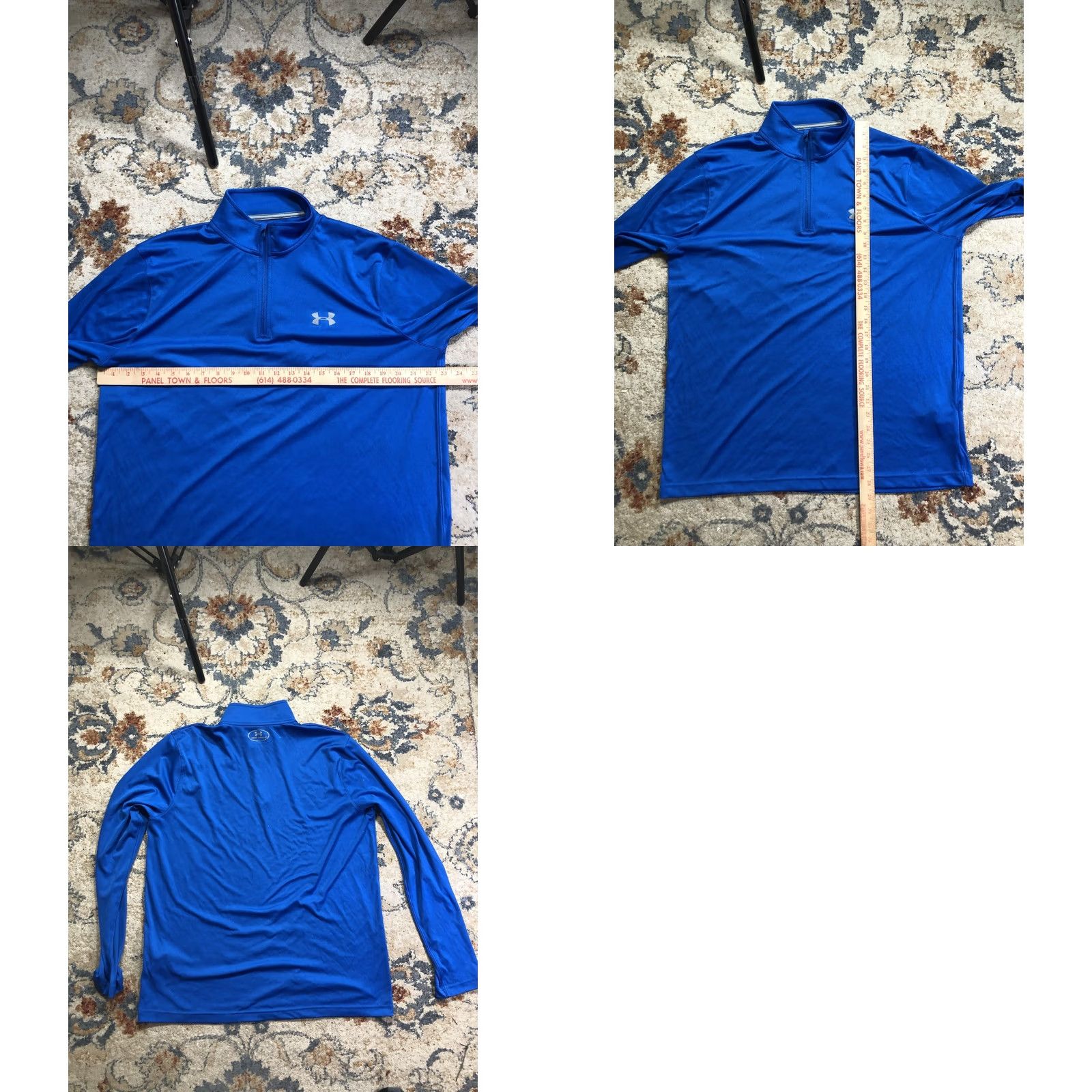 Under Armour Under Armour Shirt Mens XL Blue HeatGear Quarter Zip Long Sleeve Pullover Loose Size US XL / EU 56 / 4 - 8 Thumbnail