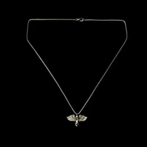 VIBE Wings Punk Necklace Grunge Chain Size ONE SIZE - 2 Thumbnail