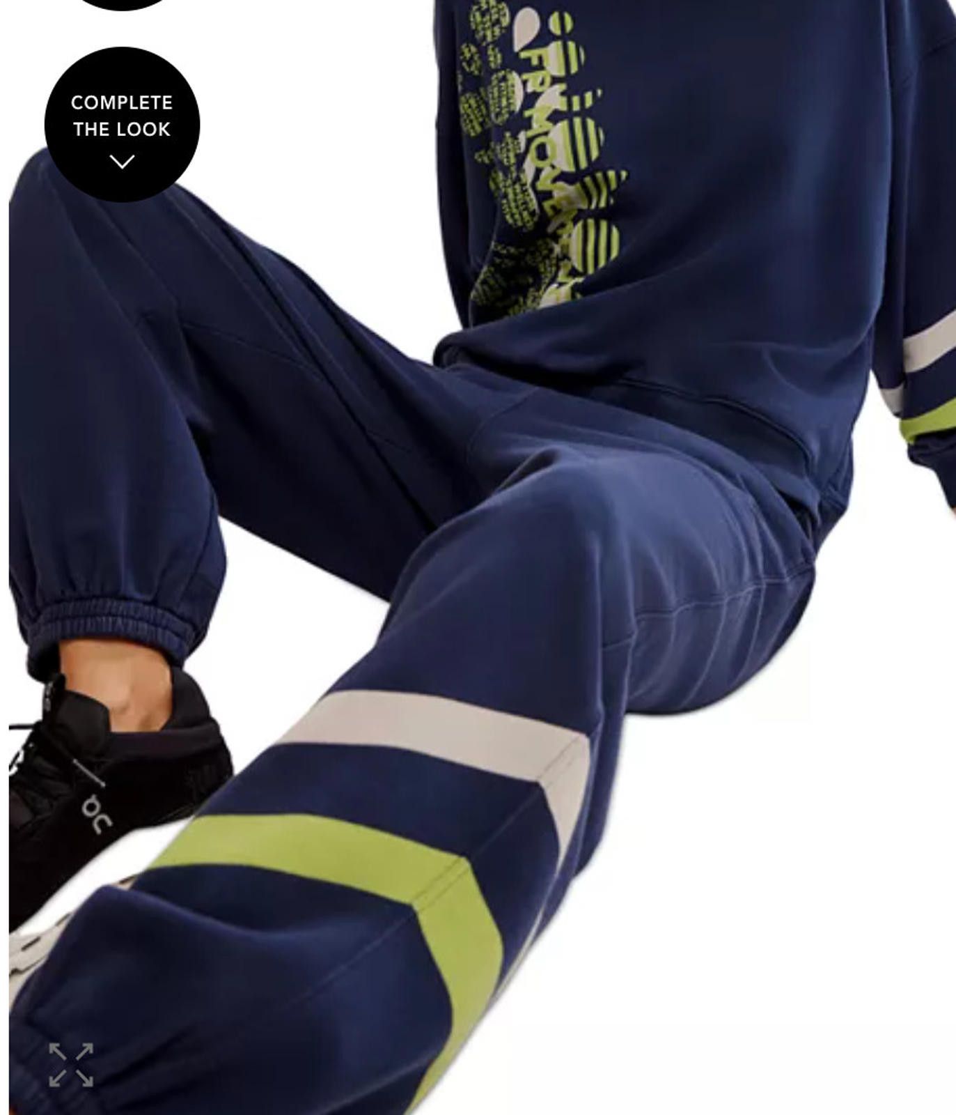 Free People Women's Free People All Star Logo Sweatpants blue size M #93 Size 32" / US 10 / IT 46 - 2 Thumbnail
