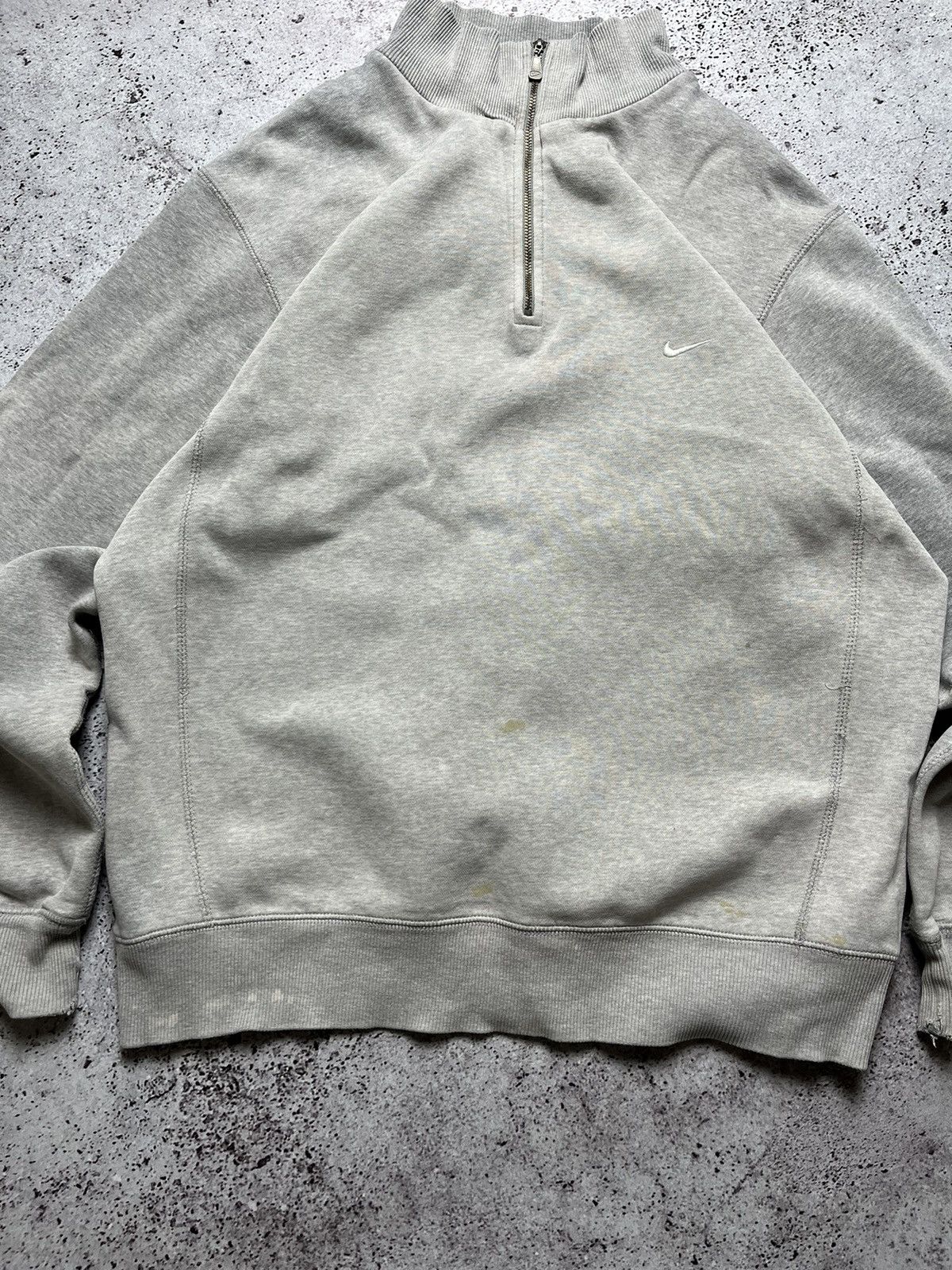 Nike × Vintage 🔥Vintage Nike 1/4 Zip Hoodie Size US L / EU 52-54 / 3 - 3 Thumbnail