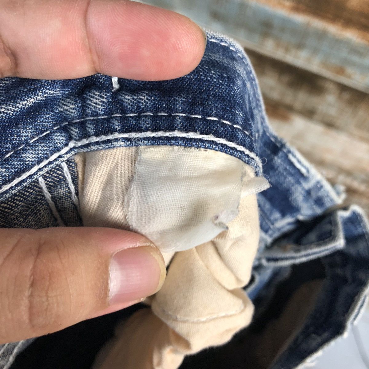 Japanese Brand Amero japan vintage workwear Pero Blue Denim Pants #A1418 Size US 31 - 21 Thumbnail