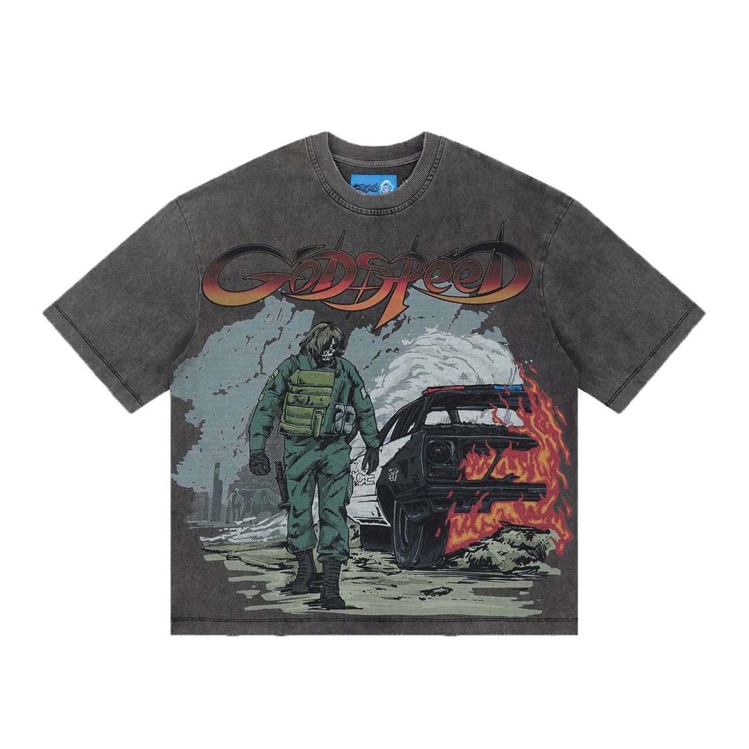 Godspeed Khaos Tee Grey Wash Size US S / EU 44-46 / 1 - 1 Thumbnail