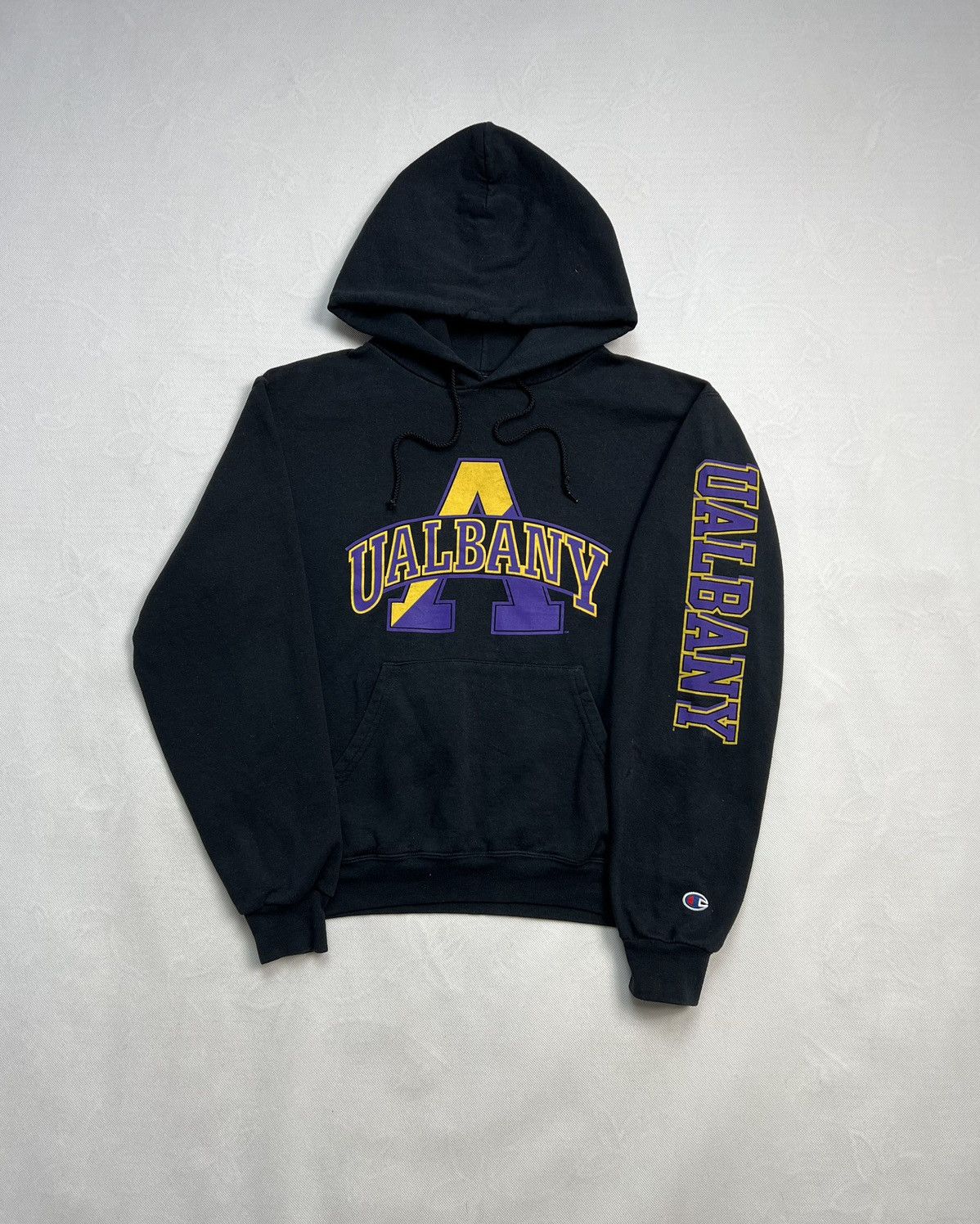 Champion × Vintage Hoodie Champion Ualbany vintage black Size US S / EU 44-46 / 1 - 1 Thumbnail
