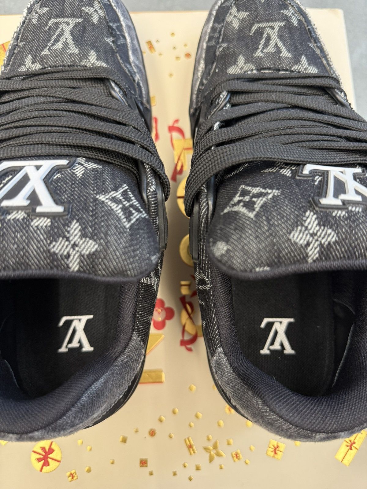 Louis Vuitton Louis Vuitton LV Trainer Black Monogram Denim LV 6 US 7.5-8 Size US 7.5 / EU 40-41 - 6 Thumbnail