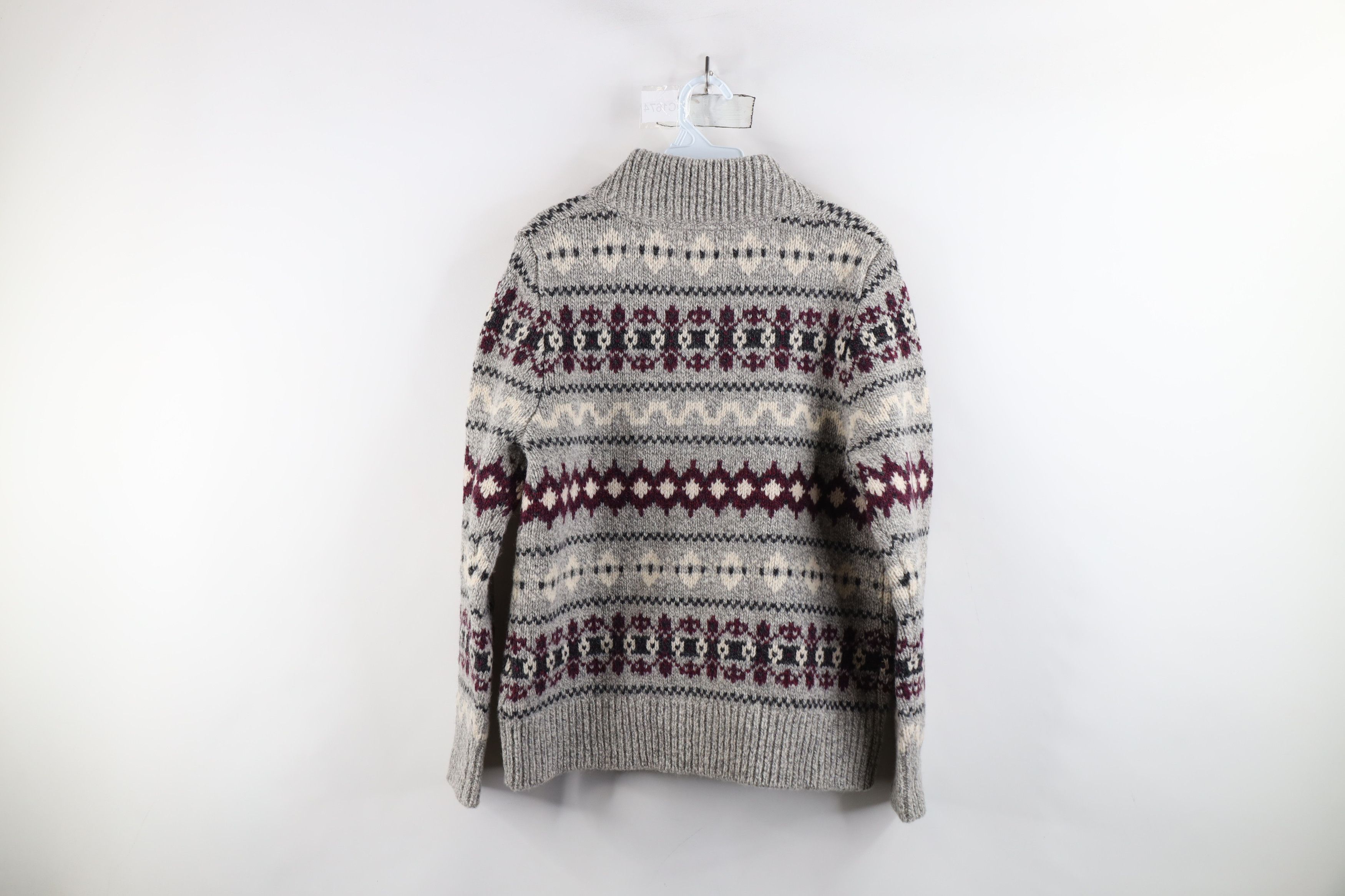 L.L. Bean × Vintage Vintage LL Bean Lambswool Full Zip Cardigan Sweater Size M / US 6-8 / IT 42-44 - 9 Thumbnail