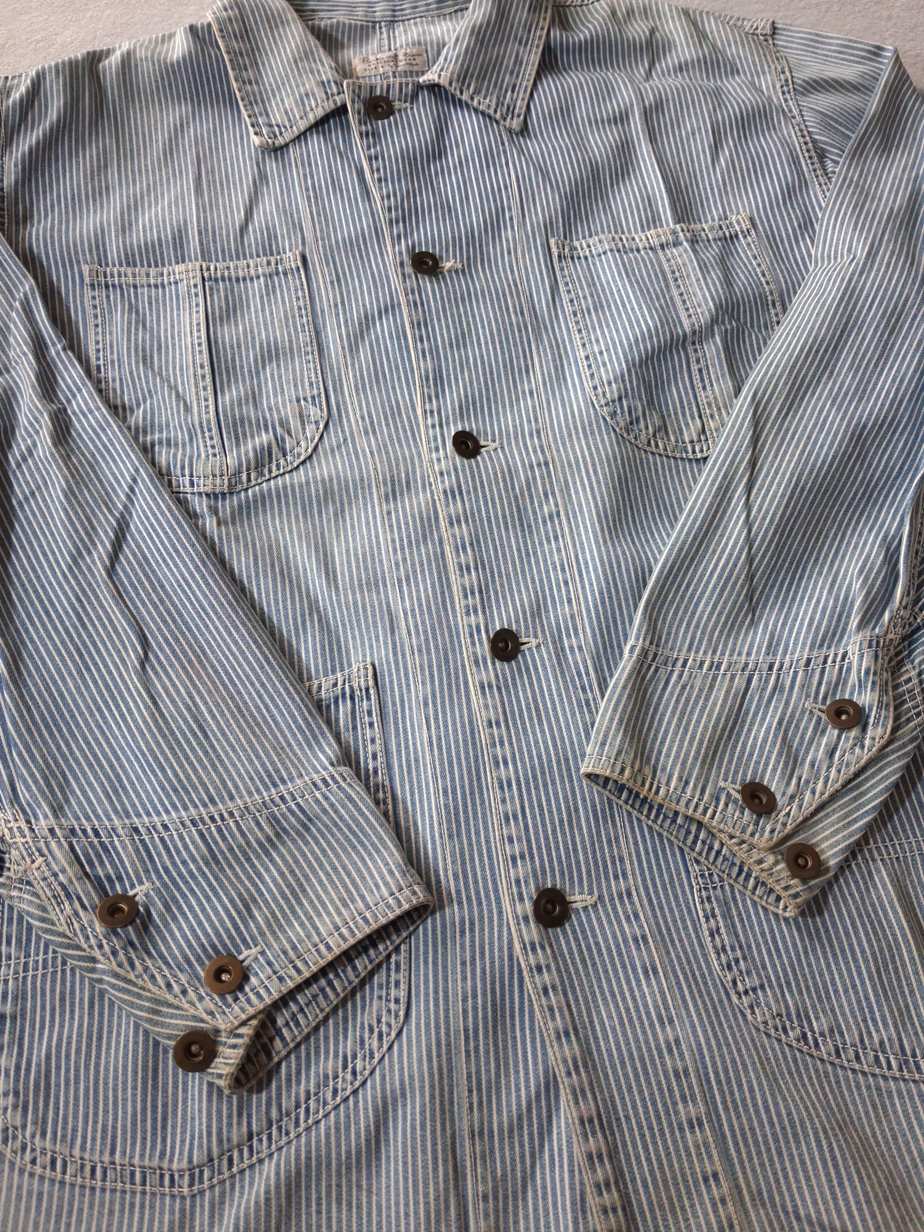Other BURDEN AND STREAM ORIGINAL WEAR BY UNION MADE HICKORY STRIPE Size US L / EU 52-54 / 3 - 3 Thumbnail