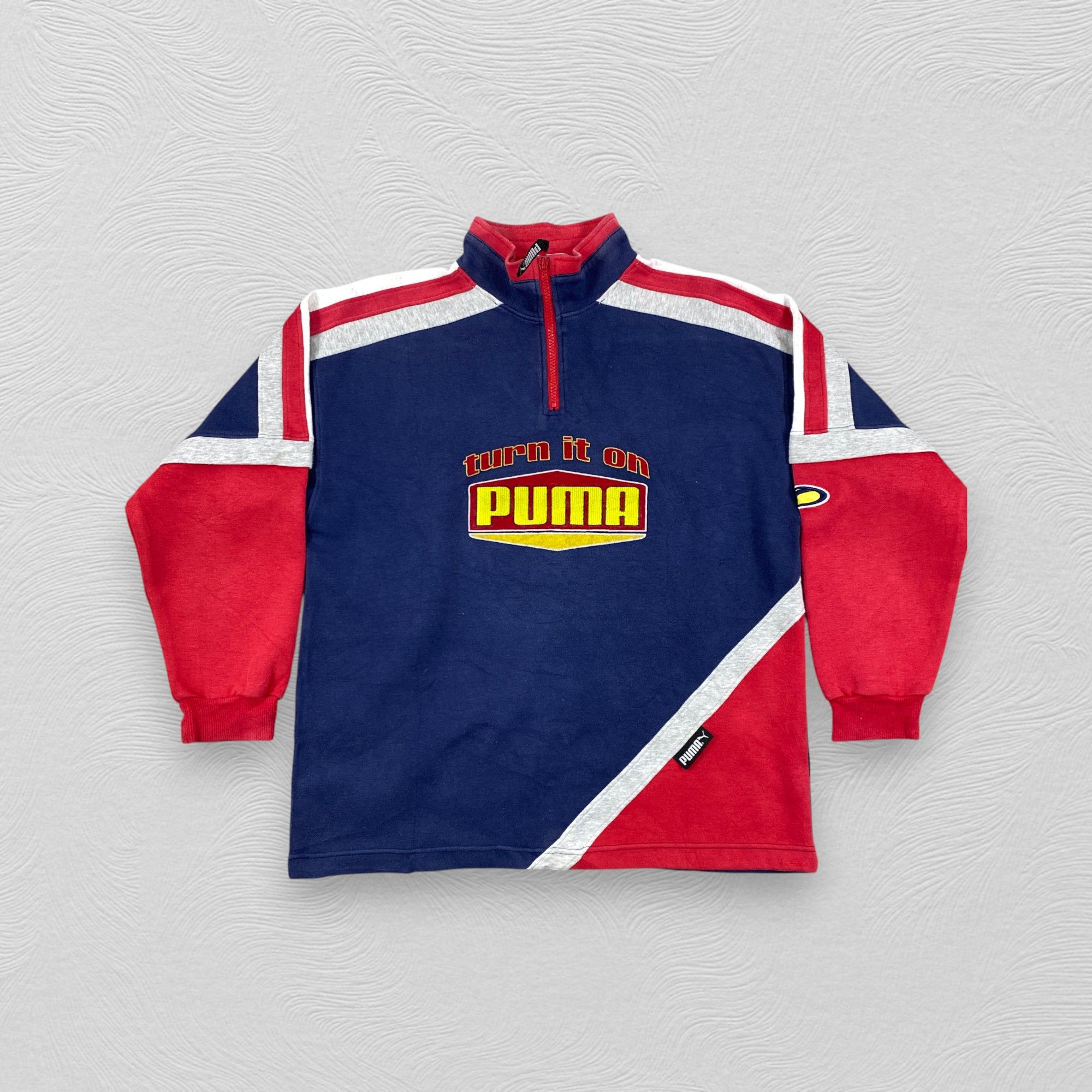 Japanese Brand 90s Puma Vintage Sweatshirt Jacket- J213 Size US M / EU 48-50 / 2 - 2 Thumbnail