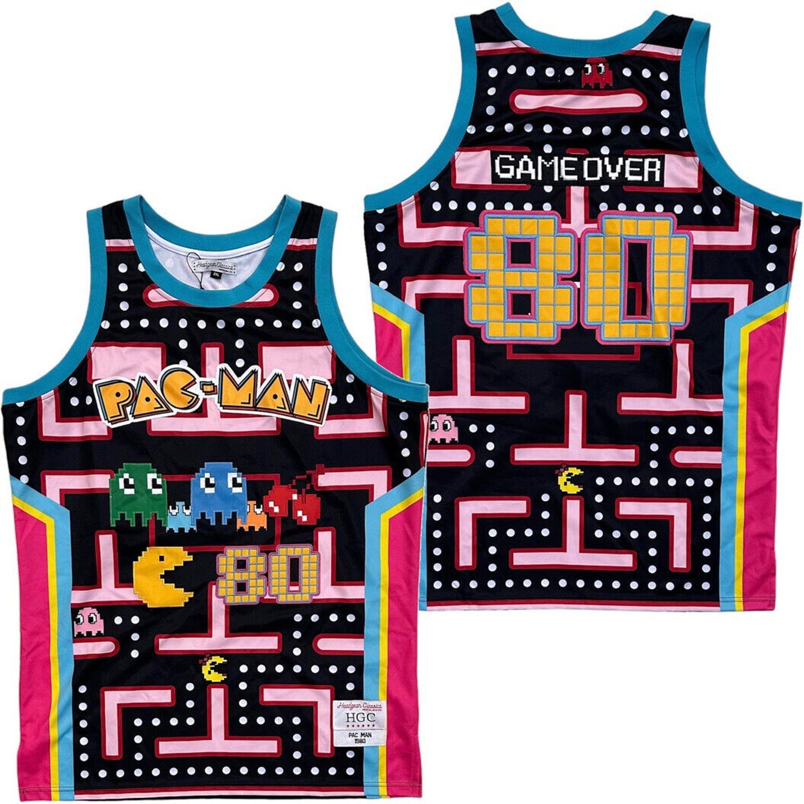 Other Pac-Man Video Game Men's Headgear Classics Basketball Jersey Size US XL / EU 56 / 4 - 1 Thumbnail