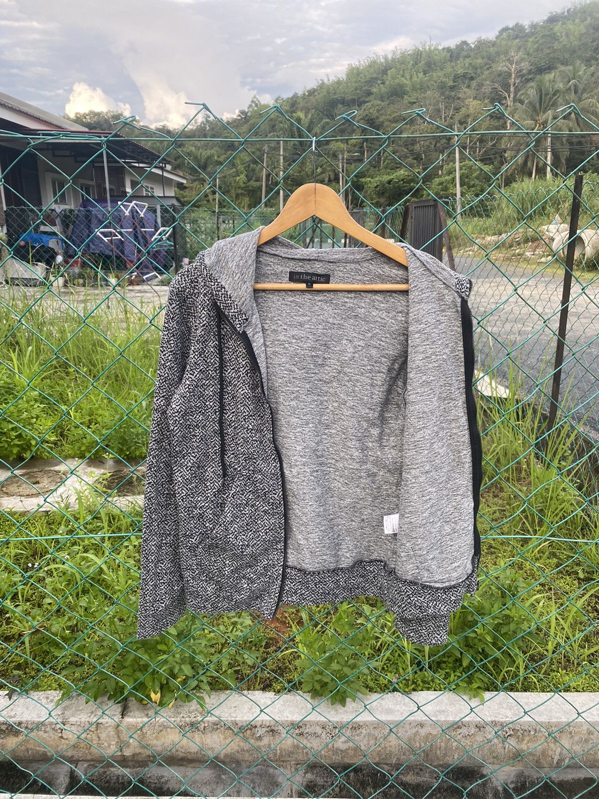 In The Attic × Japanese Brand AW In the attic twill zip up hoodies Size M / US 6-8 / IT 42-44 - 3 Thumbnail