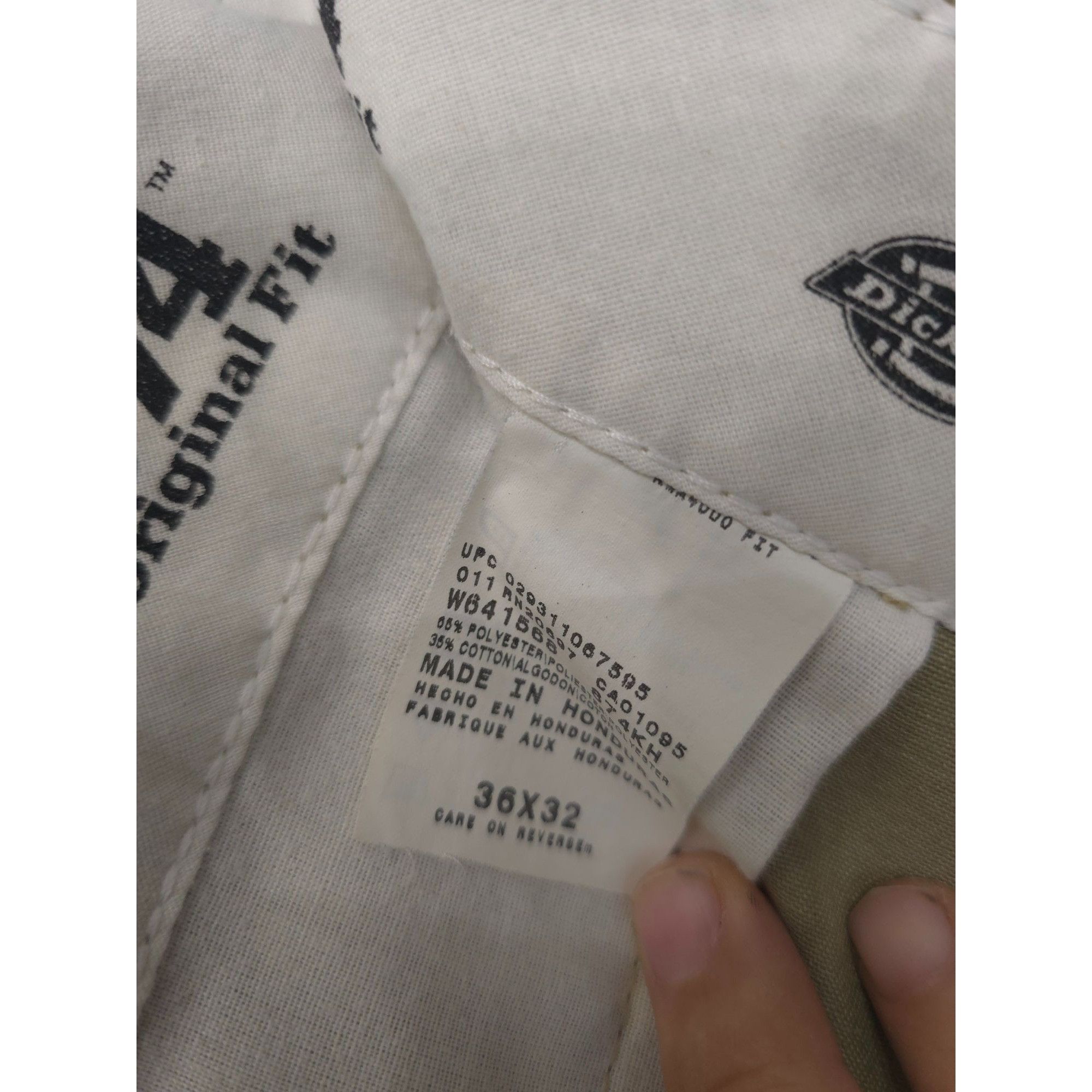 Dickies Dickies Mens 874 Original Fit Work Pants 36x32 Khaki Cotton/ Size US 36 / EU 52 - 3 Thumbnail