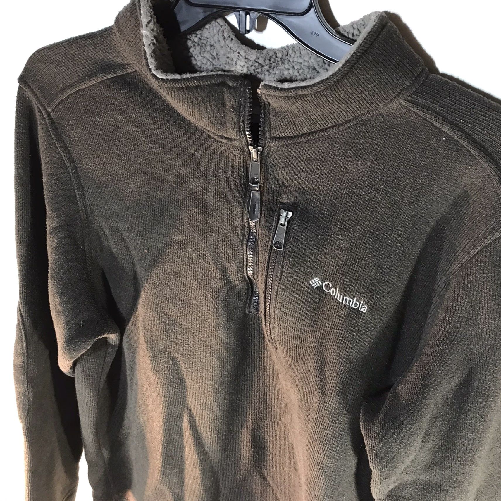 Vintage VINTAGE Columbia Men's Fleece Lined Pullover 1/4 Zip Sweatshirt Winter Fall Heavyweight Gray XXL Size US XXL / EU 58 / 5 - 4 Thumbnail
