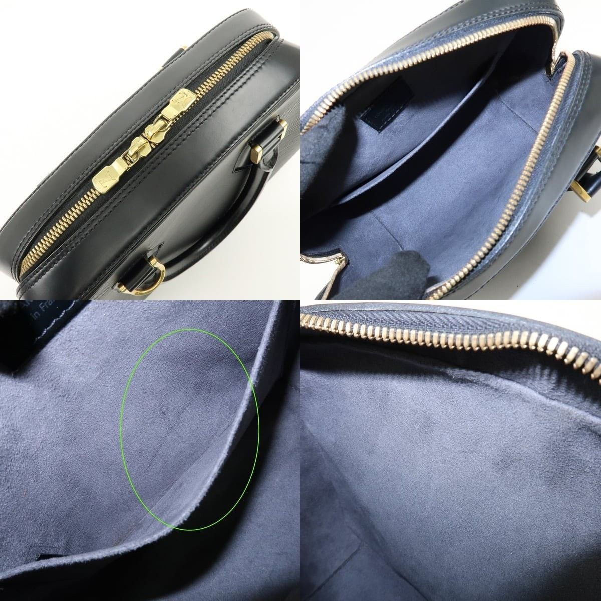 Louis Vuitton Louis Vuitton Epi Sablons Top Handle Bag Black Size ONE SIZE - 7 Thumbnail