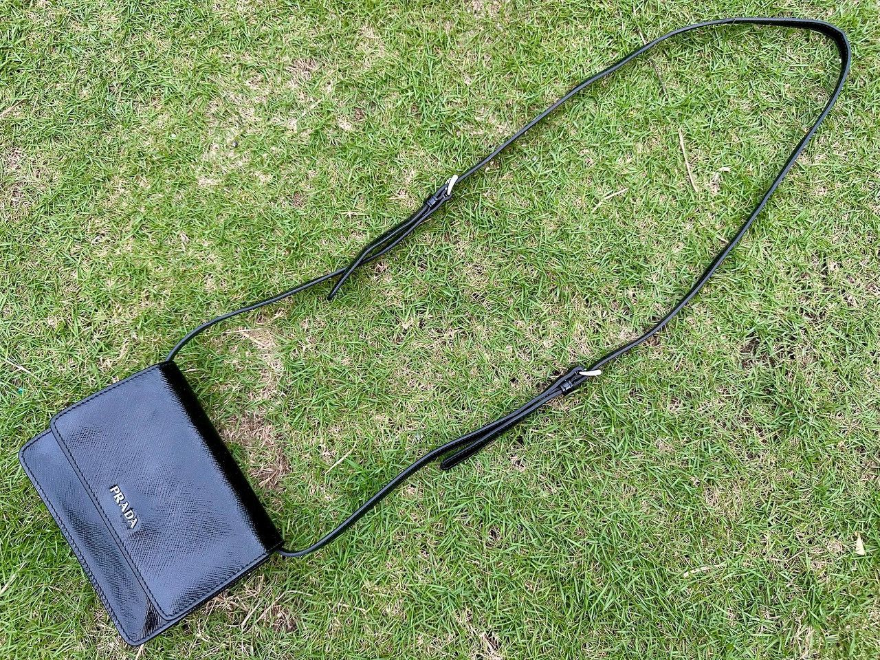 Prada Authentic Prada Vernice Saffiano Leather Mini Crossbody Bag Size ONE SIZE - 5 Thumbnail