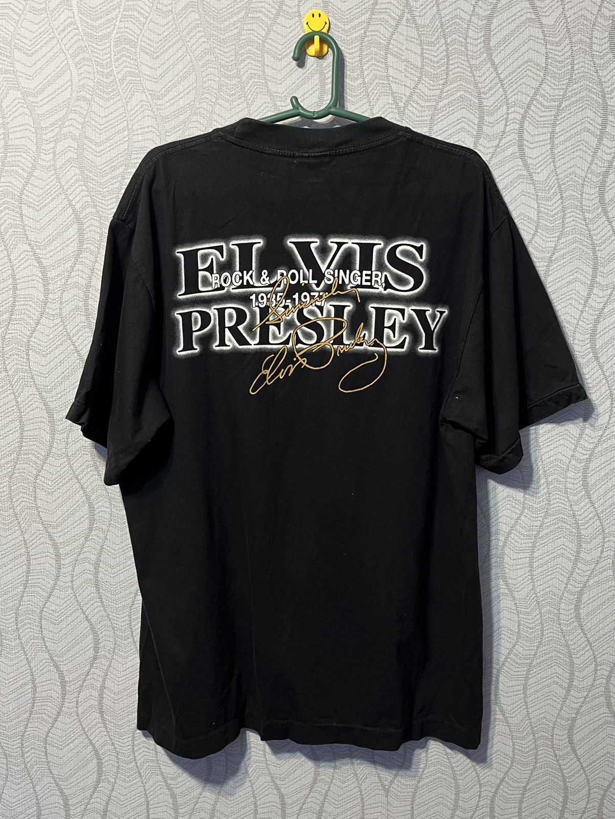 Band Tees × Vintage Vintage 1990 Elvis Presley Legend Rock&Roll Singer T-Shirt Size US L / EU 52-54 / 3 - 4 Thumbnail