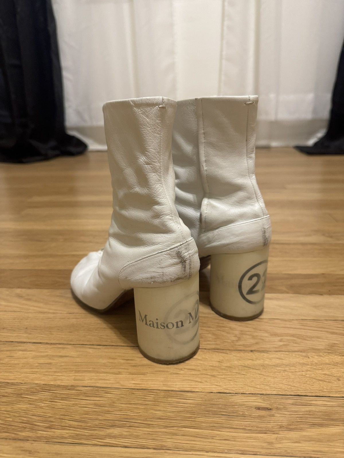 Maison Margiela RARE Margiela Taxi boots with holographic logo Size US 7 / IT 37 - 1 Thumbnail