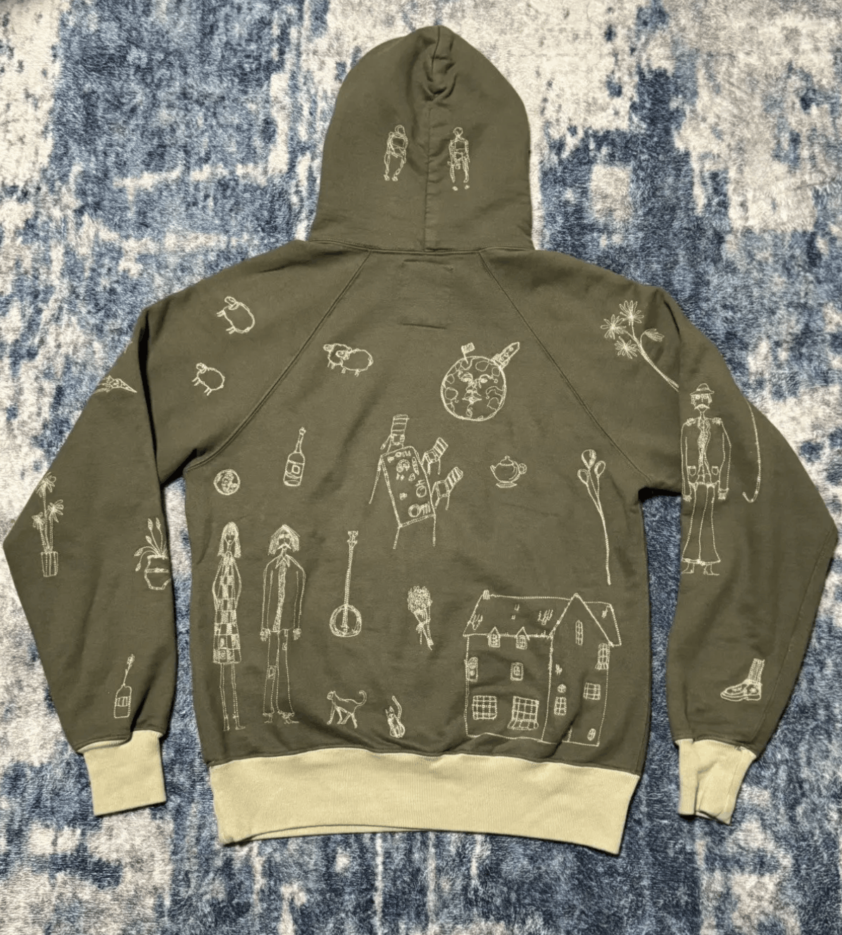 Samuel Zelig Samuel Zelig Traveling Band Hoodie Green/Biege Size L Size US L / EU 52-54 / 3 - 2 Thumbnail