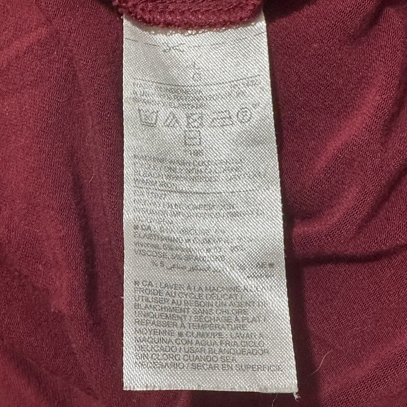 Old Navy Old Navy Large A-Line Burgundy Red Pullover Dress Stretch Size L / US 10 / IT 46 - 4 Thumbnail