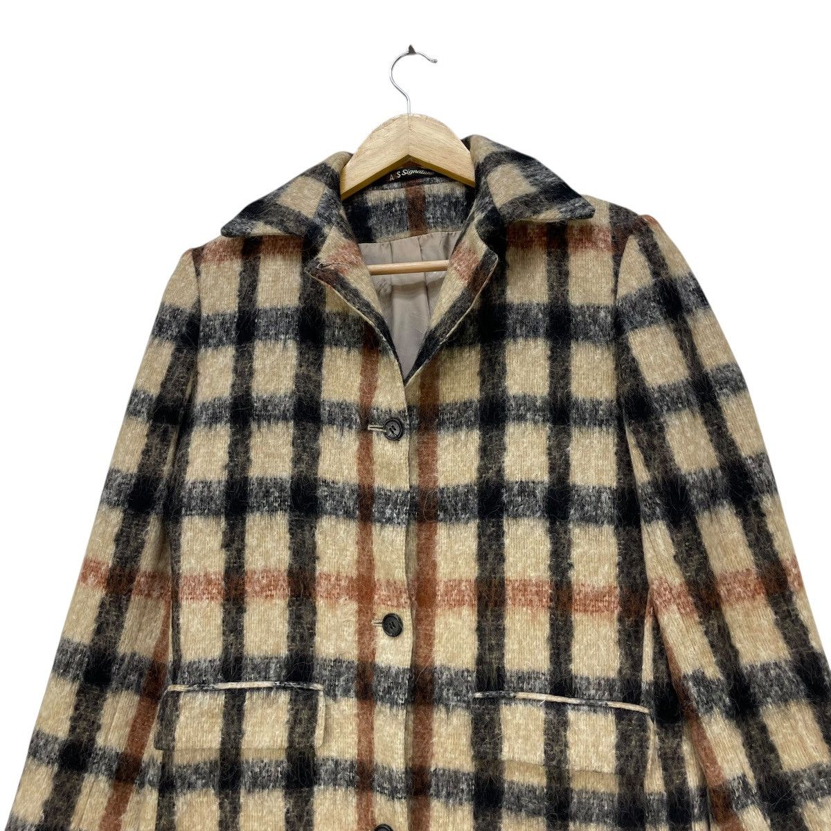 DAKS 💥Vintage Daks London Checked Alpaca Wool Jacket Size M / US 6-8 / IT 42-44 - 6 Thumbnail
