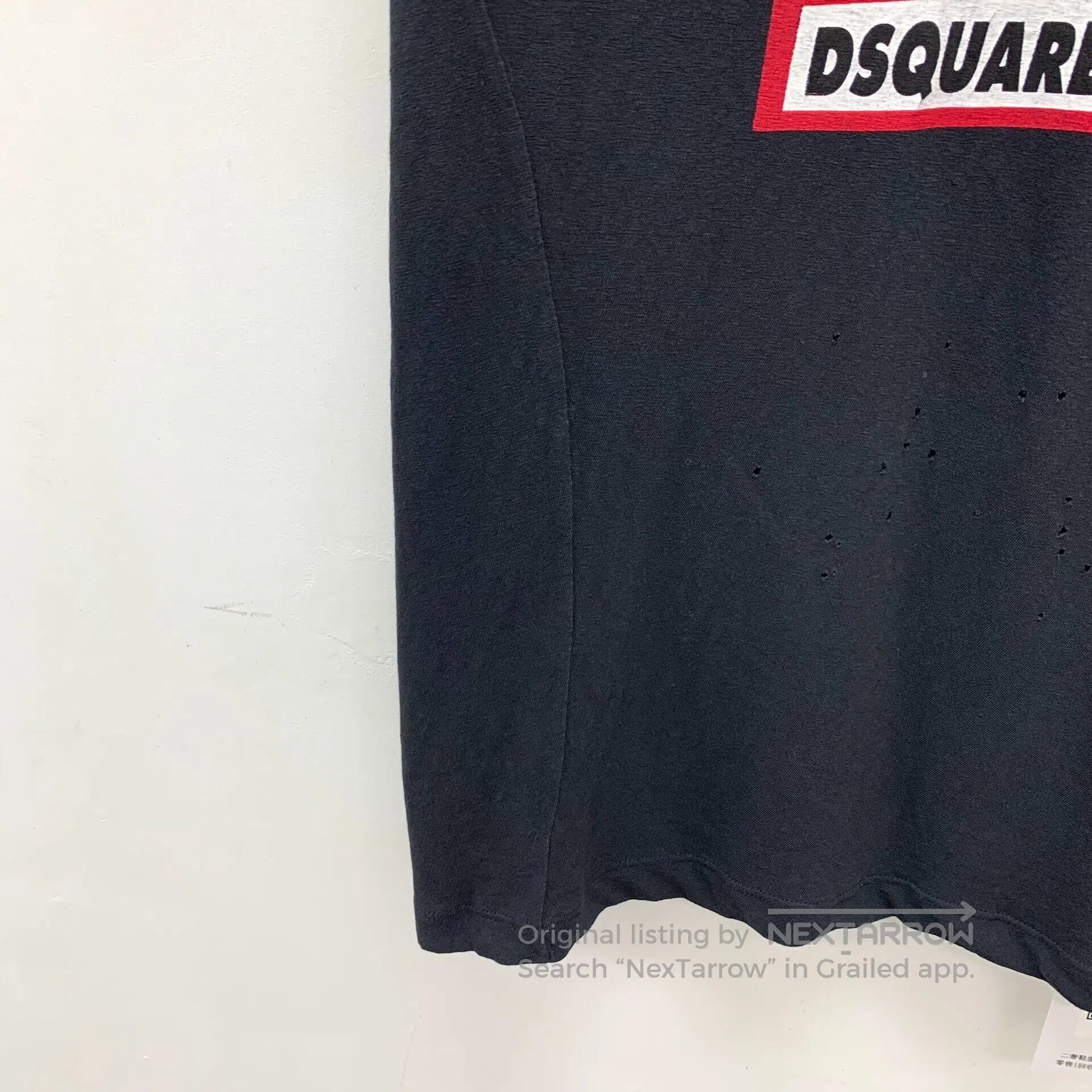 Dsquared2 Dsquared2 Black ripped letter American flag print cotton c Size US M / EU 48-50 / 2 - 4 Thumbnail