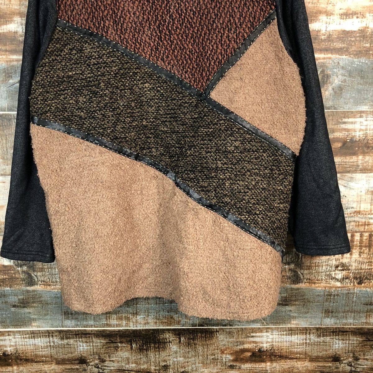 Homespun Knitwear × Japanese Brand San Brown art Knitwear #A1649 Size M / US 6-8 / IT 42-44 - 6 Thumbnail