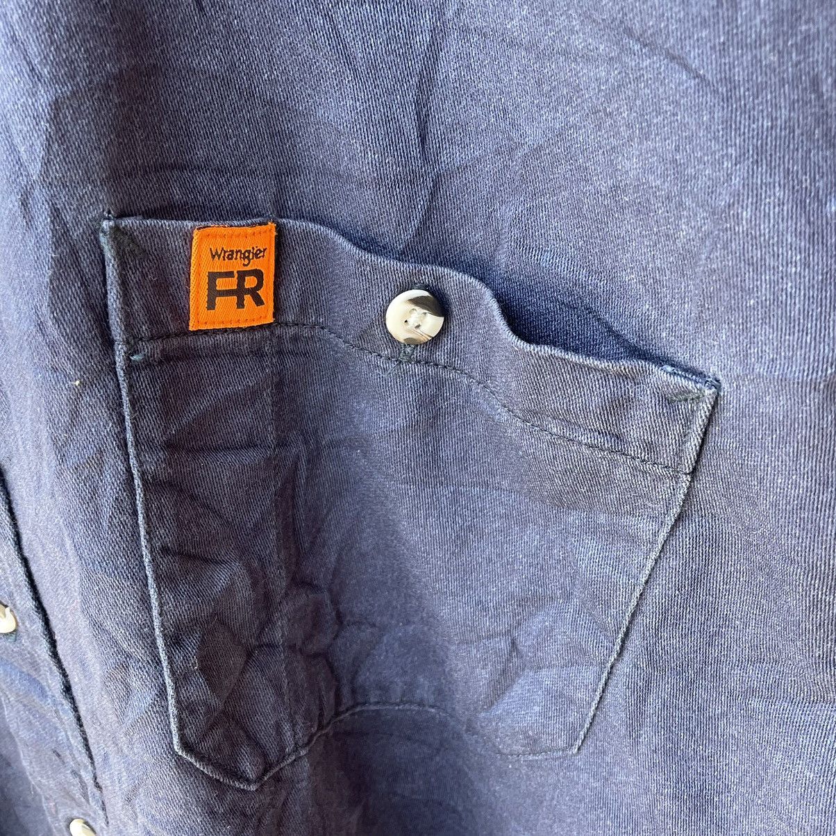 Vintage × Wrangler 🔥Oversize Vintage Wrangler Riggs Workwear Buttons Shirts Size US XL / EU 56 / 4 - 5 Thumbnail