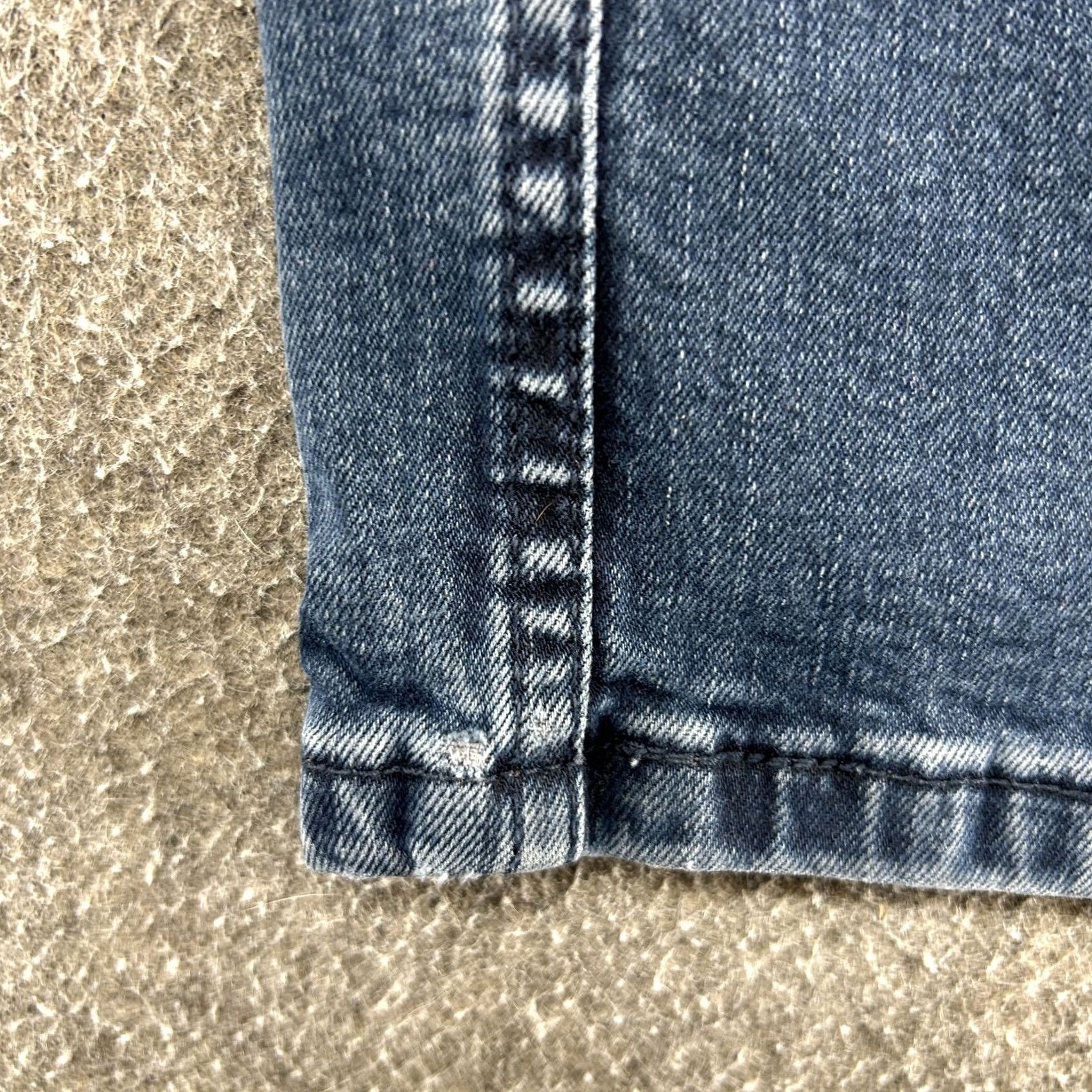Levi's Levi's 514 Jeans Mens 29x30 Blue Straight Regular Distressed Stretch Dark Wash Denim 5-Pocket Mens Regular Blue Jeans + Levi's 500 Series Model 514 Size US 29 - 3 Thumbnail