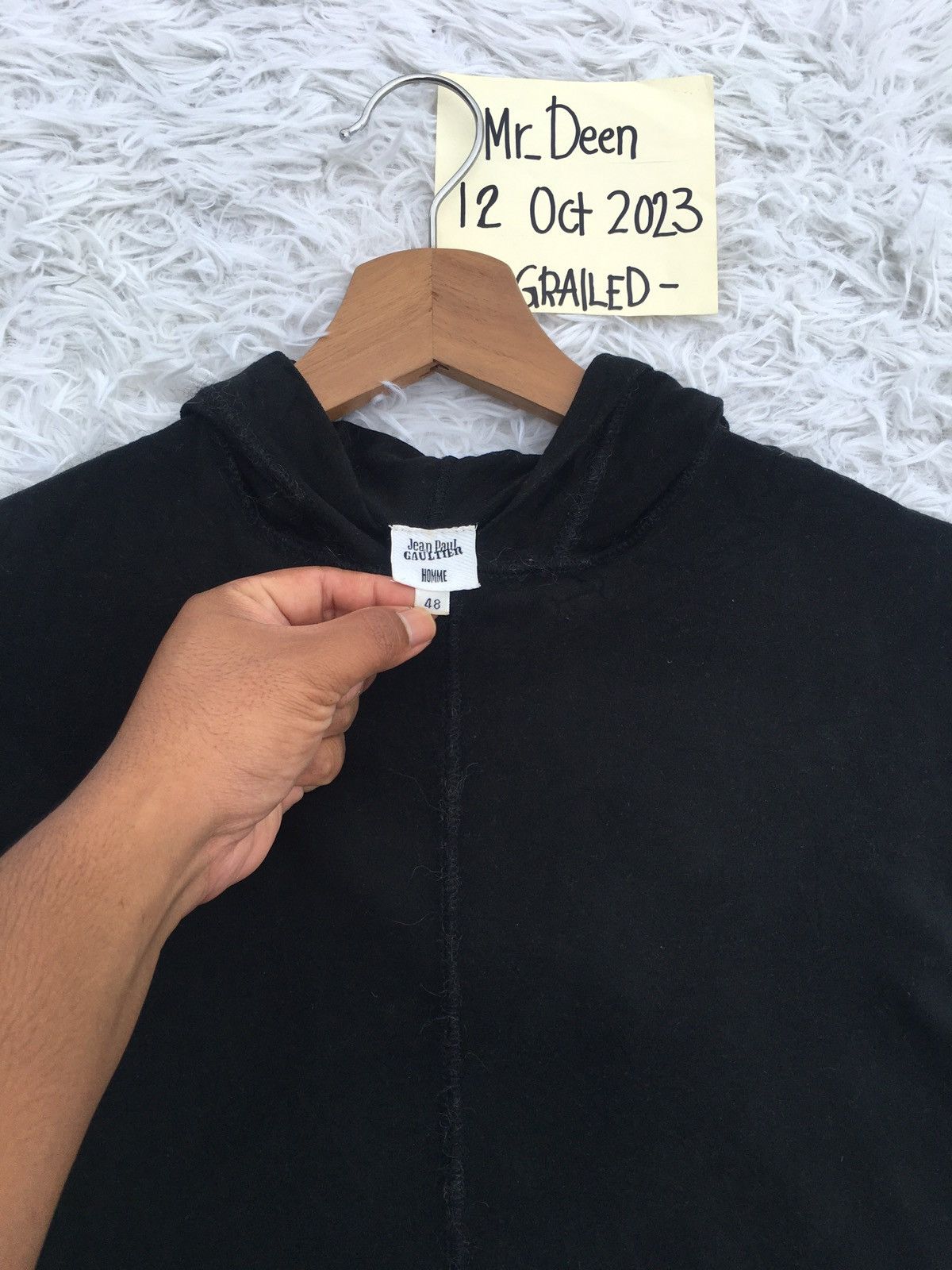 Jean Paul Gaultier Rare Vintage Jean Paul Gaultier Longsleeve Hoodie Shirt Size US S / EU 44-46 / 1 - 8 Thumbnail