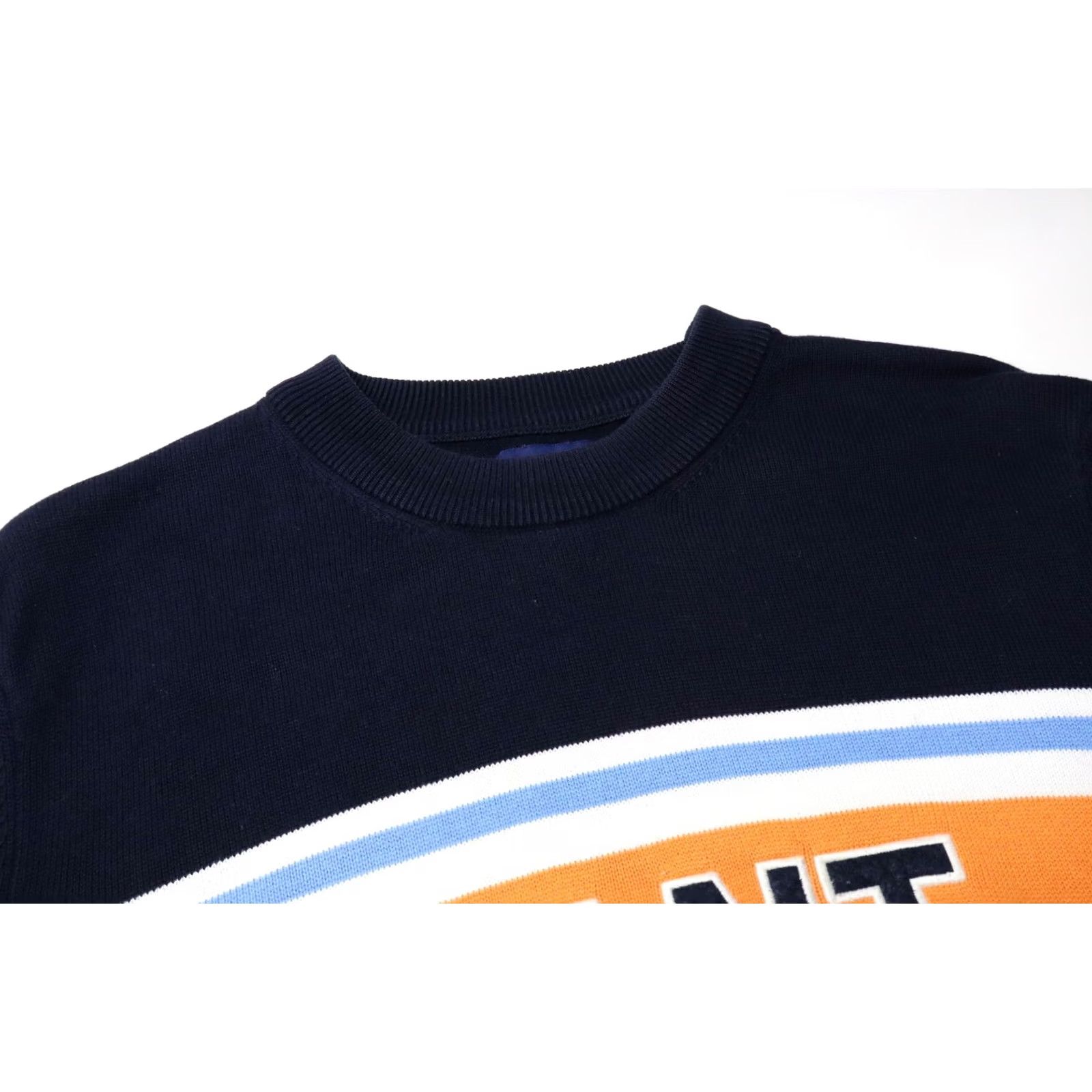Gant GANT Jumper Multicolor Logo Crew Neck Pullover XL Knitted Men’s Jumper Size US XL / EU 56 / 4 - 4 Thumbnail