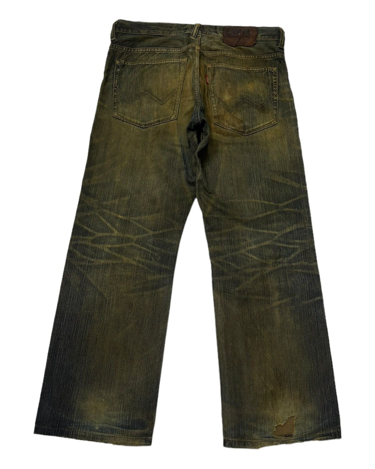Edwin EDWIN RUSTY MUD WASH BAGGY DISTRESS DENIM JEANS Size US 34 / EU 50 - 2 Thumbnail