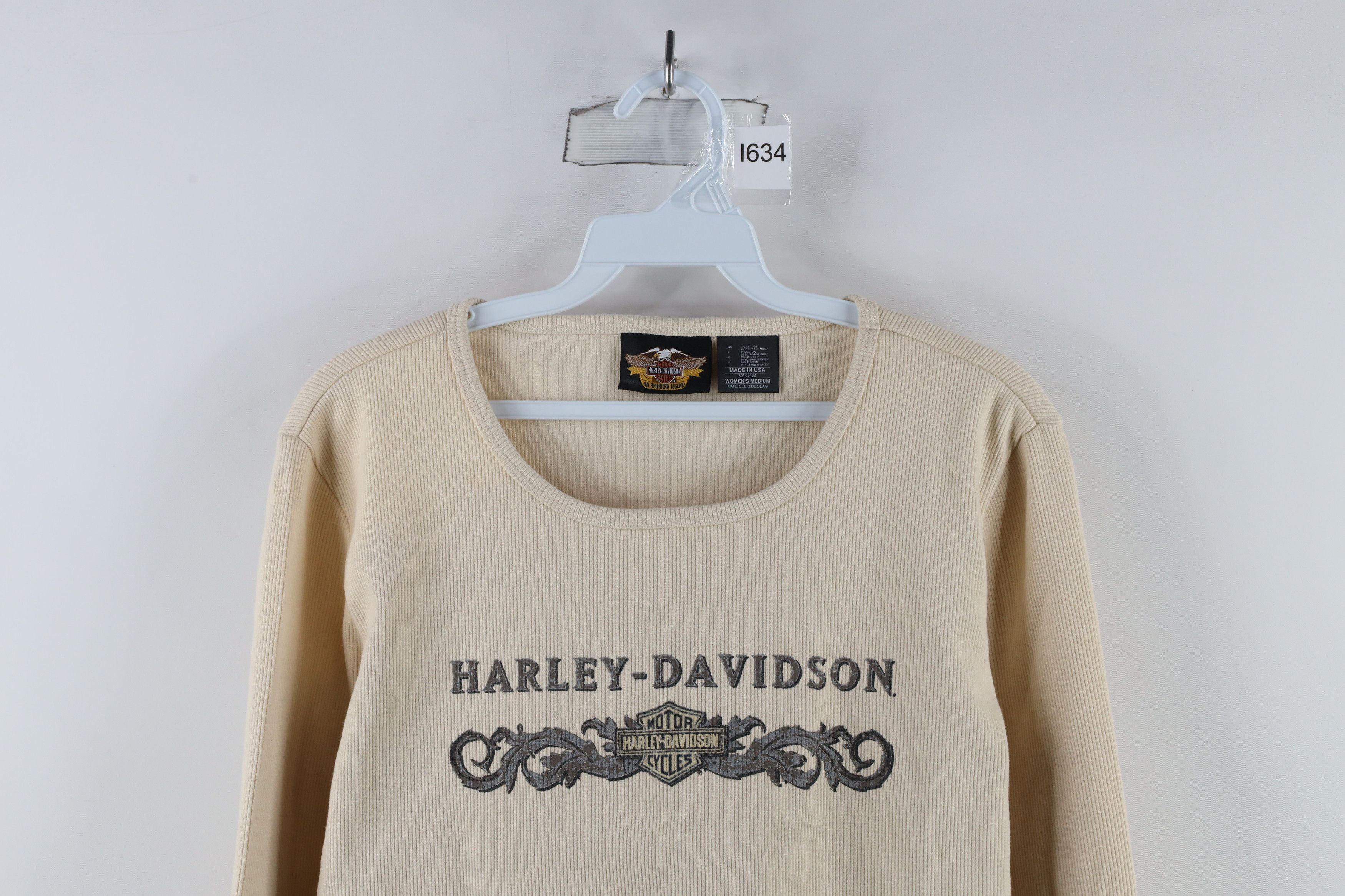 Harley Davidson × Vintage Vintage 90s Harley Davidson Tribal Long Sleeve T-Shirt USA Size M / US 6-8 / IT 42-44 - 2 Thumbnail
