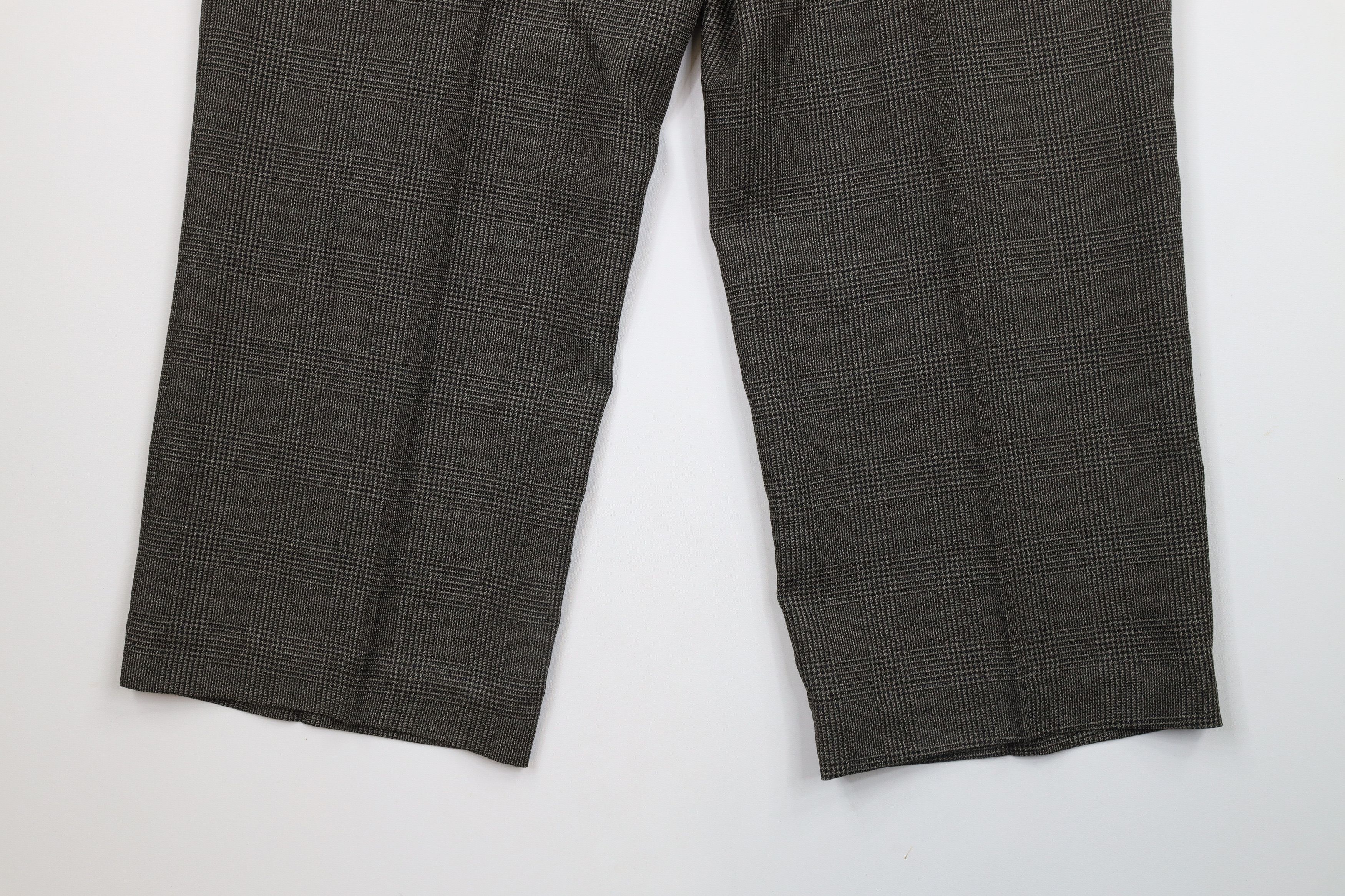 Vintage Deadstock Vintage 90s Streetwear Wide Leg Pants Houndstooth Size US 32 / EU 48 - 13 Thumbnail