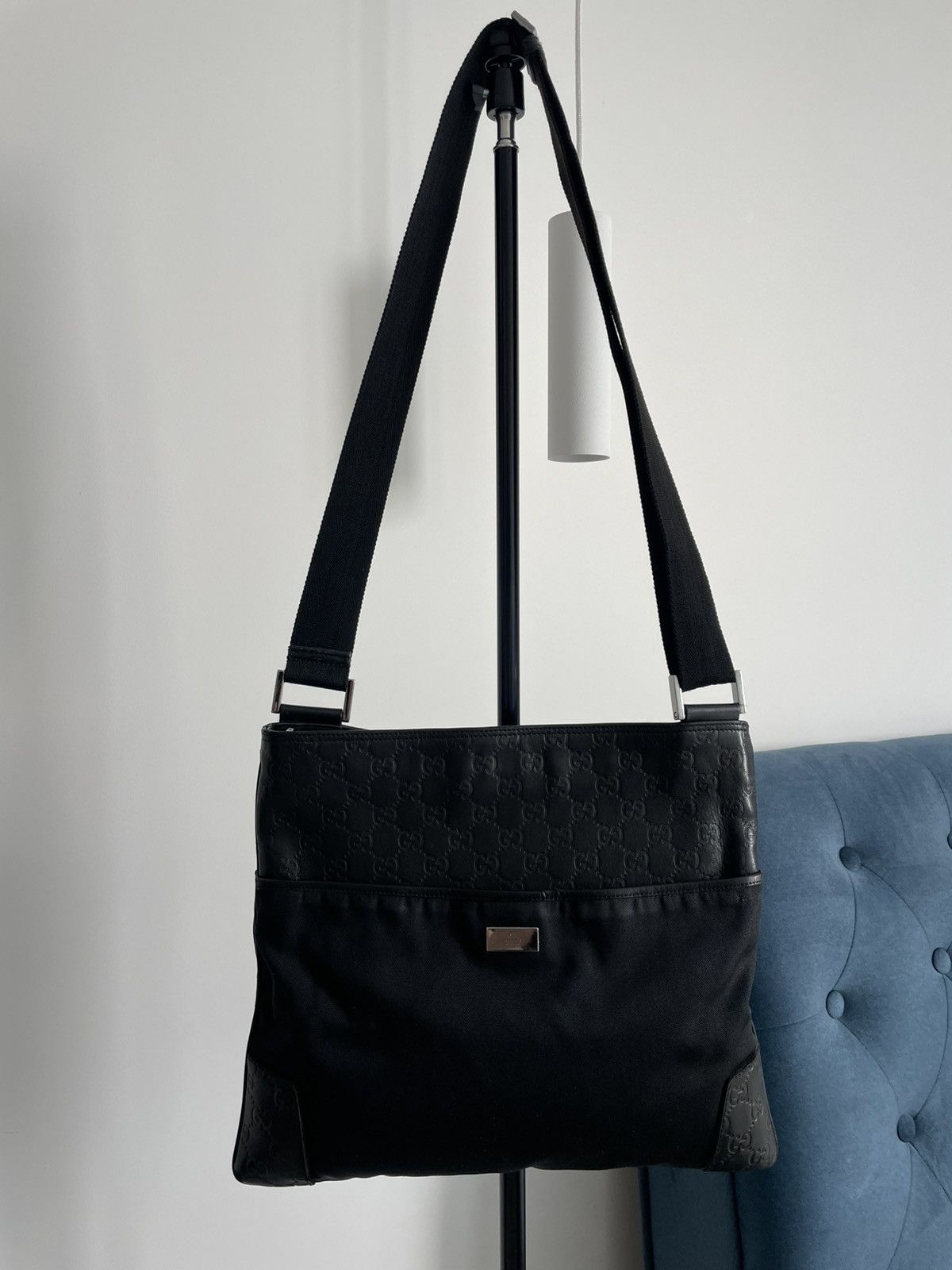 Gucci Gucci Guccissima Messenger Bag Black Monogram Size ONE SIZE - 2 Thumbnail