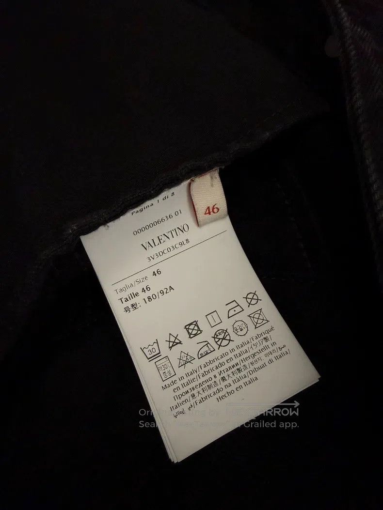 Valentino Valentino Men's black denim jacket Size US S / EU 44-46 / 1 - 5 Thumbnail