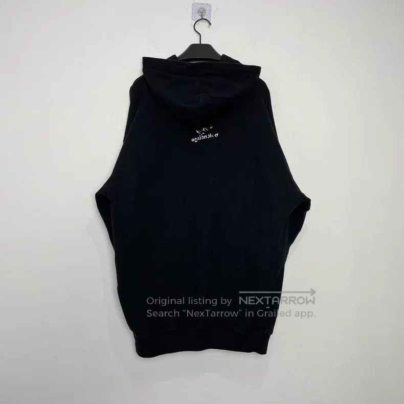 Balenciaga Balenciaga Black front and back graffiti logo hooded sweat Size US XS / EU 42 / 0 - 2 Thumbnail