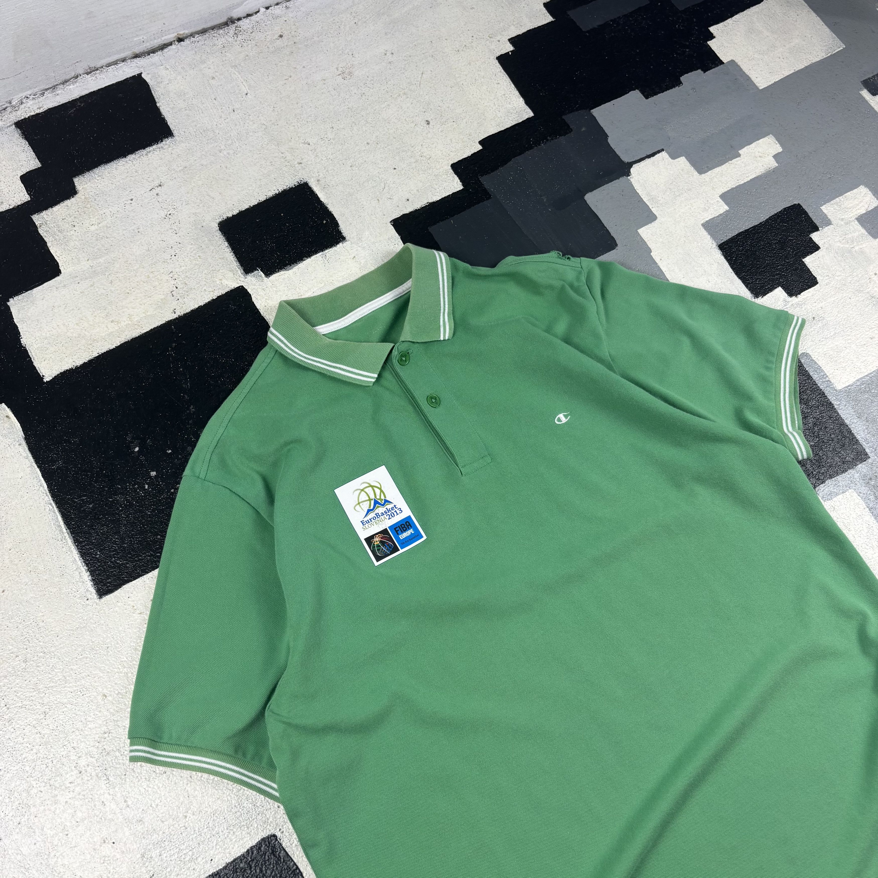 Champion Vintage FIBA Polo Size US M / EU 48-50 / 2 - 3 Thumbnail
