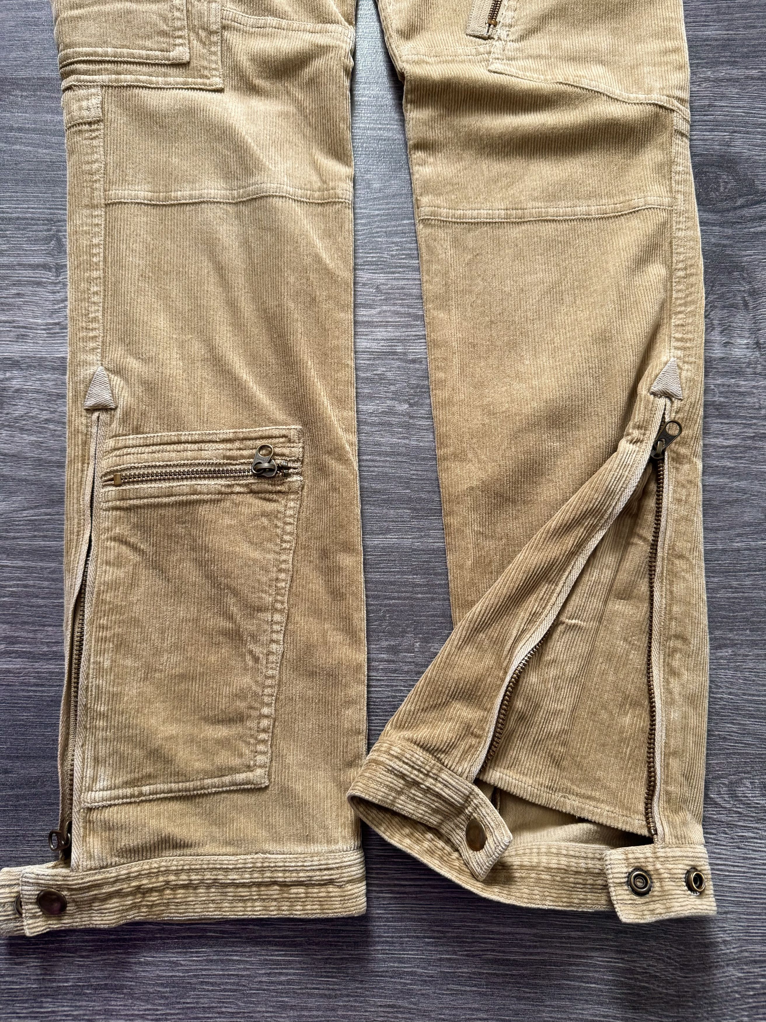 Polo Ralph Lauren Vintage 90s Polo Ralph Lauren Tactical Corduroy Flare Pants Size 26" / US 2 / IT 38 - 3 Thumbnail
