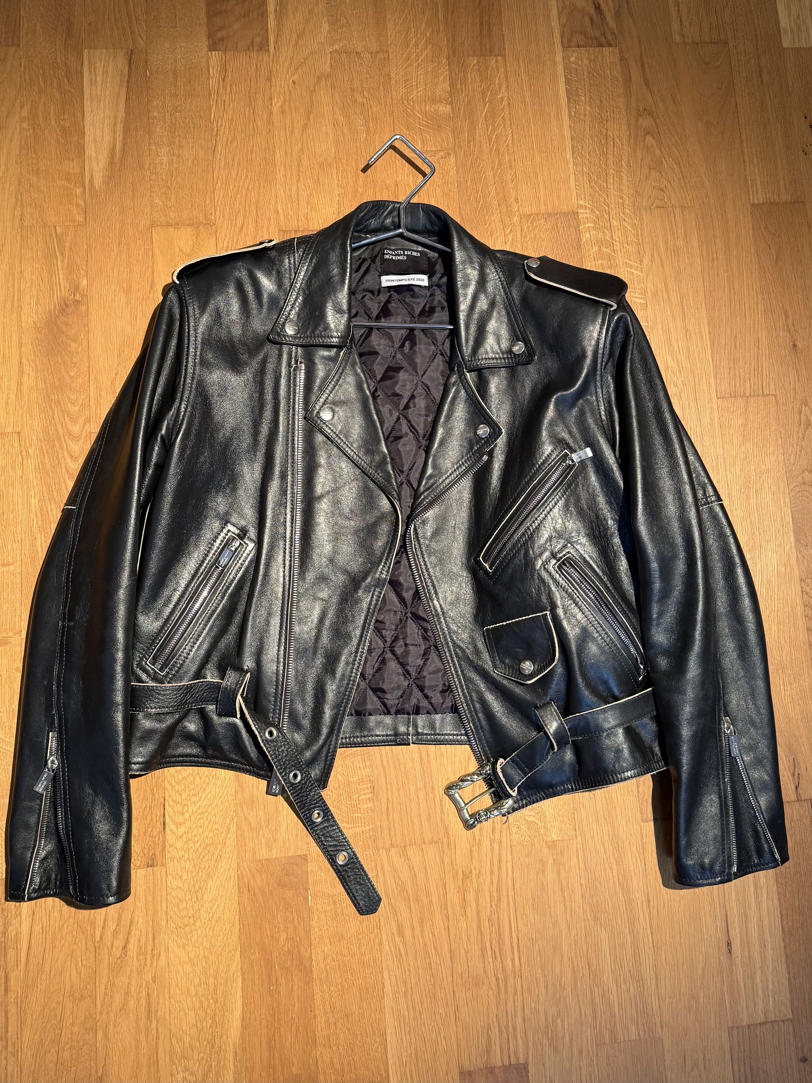 Enfants Riches Deprimes Enfants Riches Deprimes Raw Edge Moto Jacket „Rose Buckle“ Size US M / EU 48-50 / 2 - 4 Thumbnail
