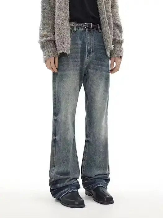 Japanese Brand Washed Denim Jeans Size US 30 / EU 46 - 5 Thumbnail